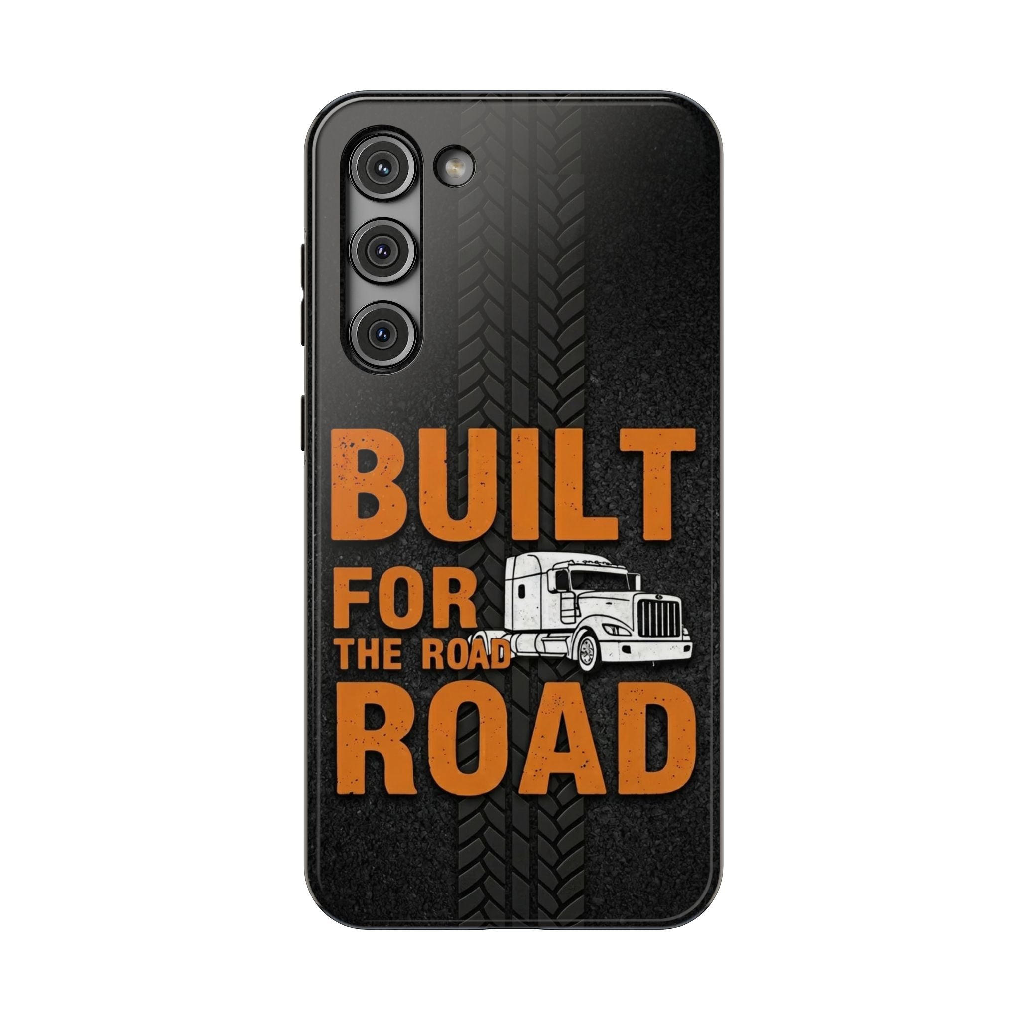 Phone Case — "Built for the Road" Truck Tire-Track Impact-Resistant Case