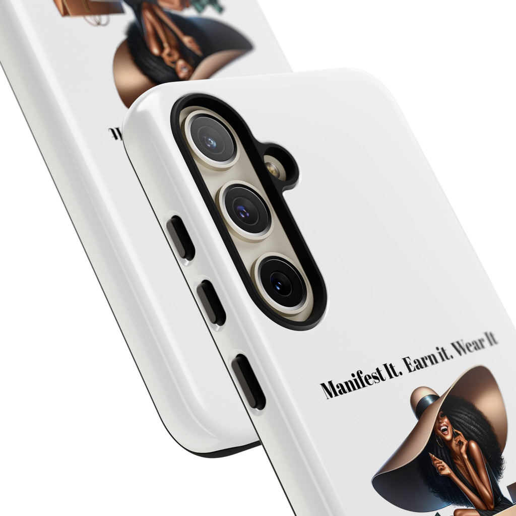 Phone Case - "Manifest It. Earn It. Wear It." Chic Shopper Design