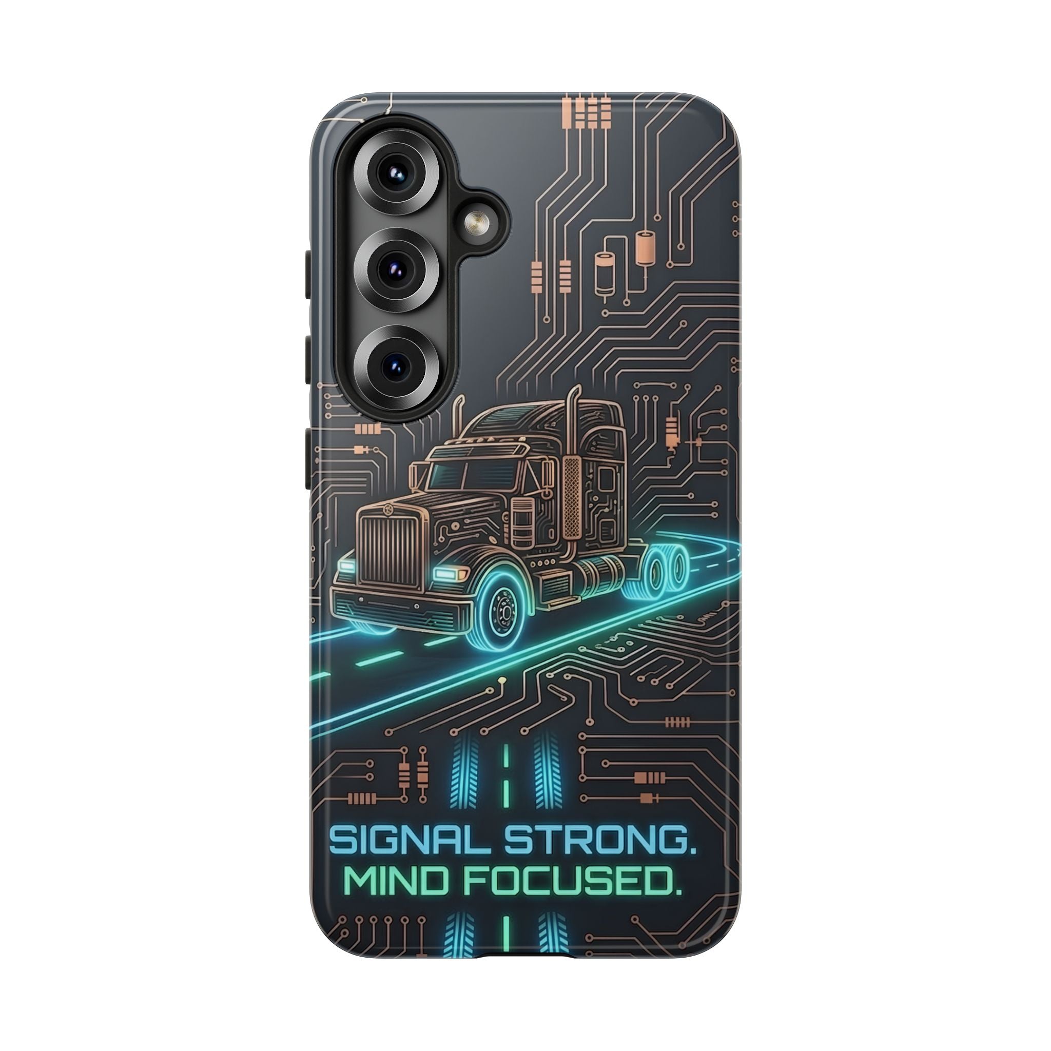 Truck Driver Gamer Phone Case — “Real Life. No Pause Button.”