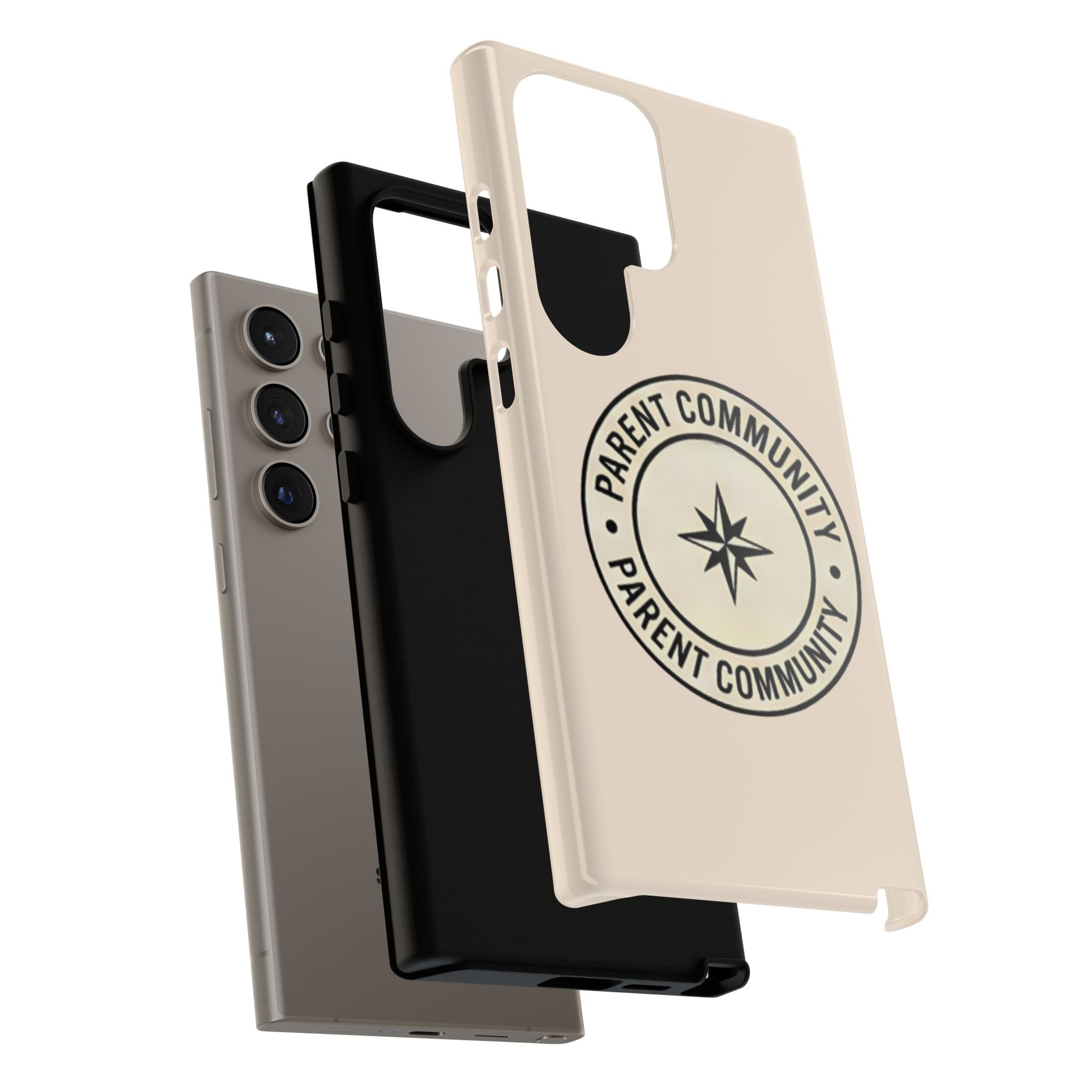 Parent Community Tough Phone Case — Durable Compass Logo Protective Cover