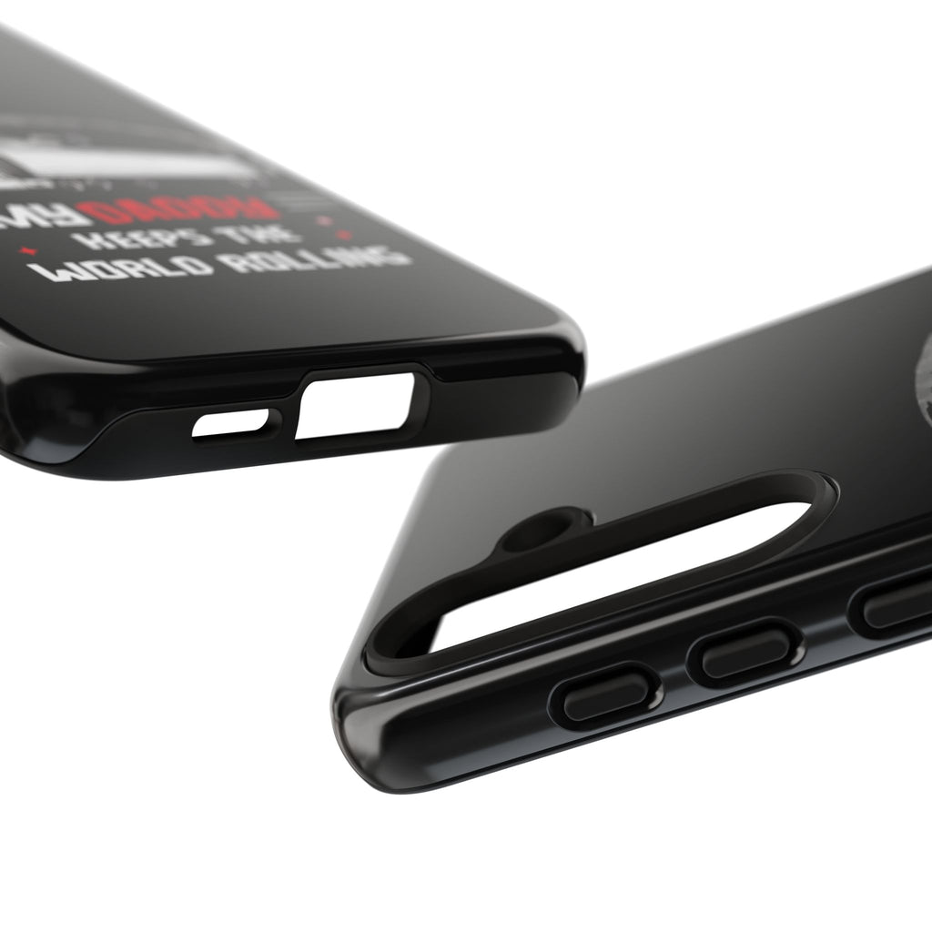 Truck Driver Phone Case - "My Daddy Keeps The World Rolling" Protective Cover
