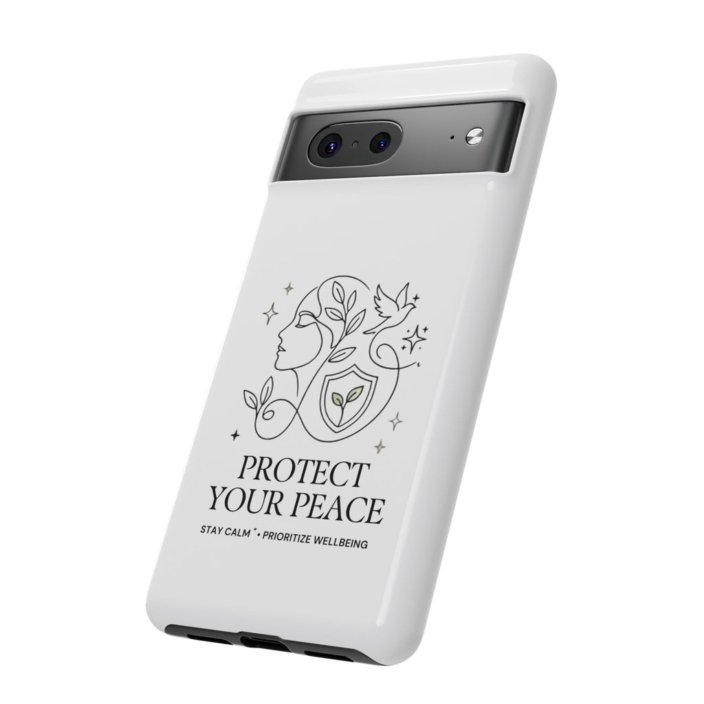 Protect Your Peace Phone Case – Minimalist Wellness iPhone Cover