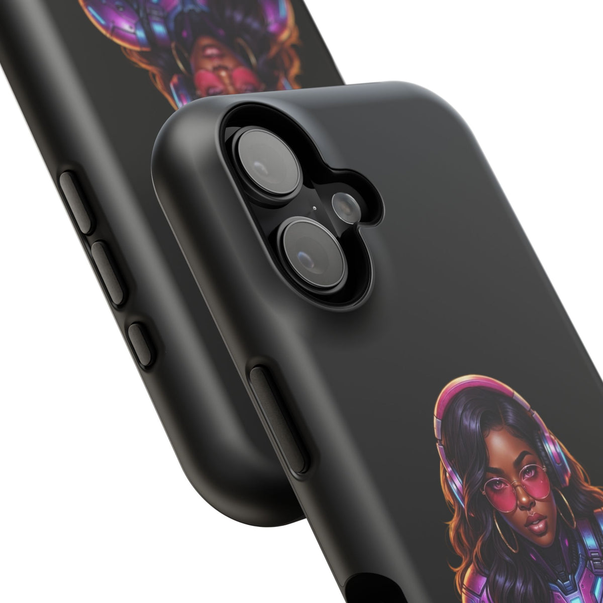 Gamer Girl Cyber Armor Phone Case — Impact‑Resistant Protective Cover