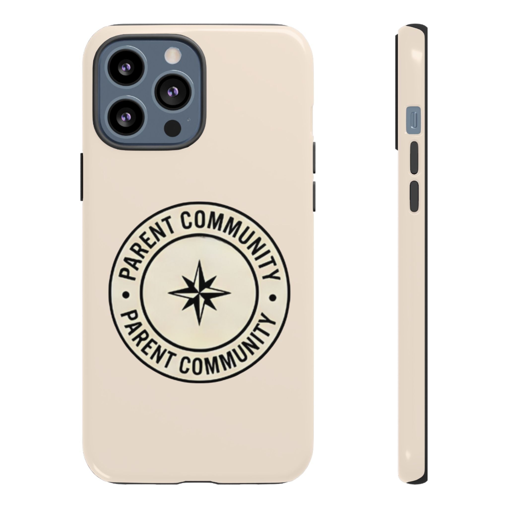 Parent Community Tough Phone Case — Durable Compass Logo Protective Cover