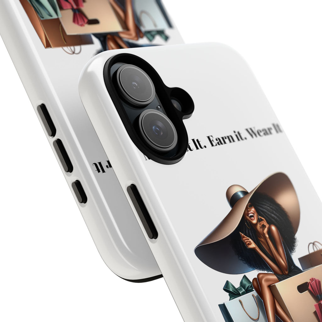Phone Case - "Manifest It. Earn It. Wear It." Chic Shopper Design
