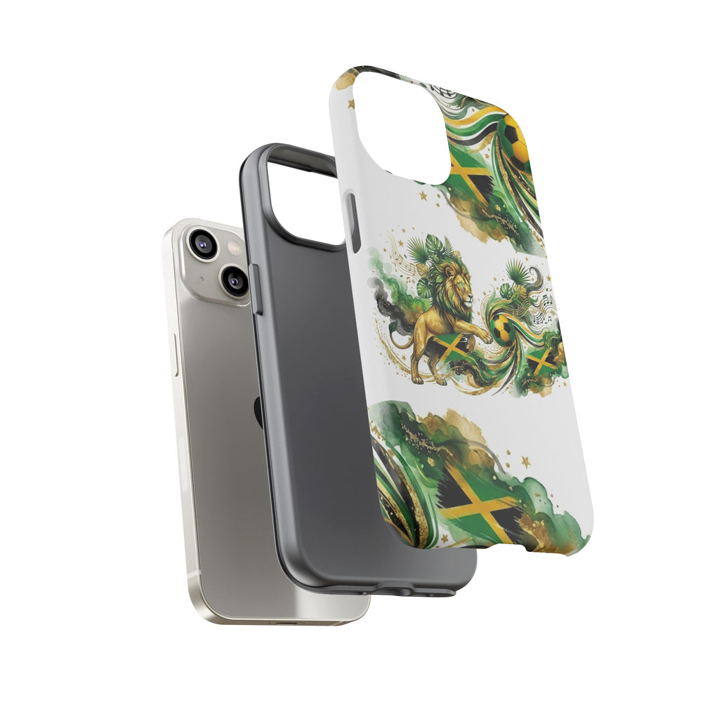 Jamaica Lion Phone Case — Jamaican Flag Rasta Protective Tough Case