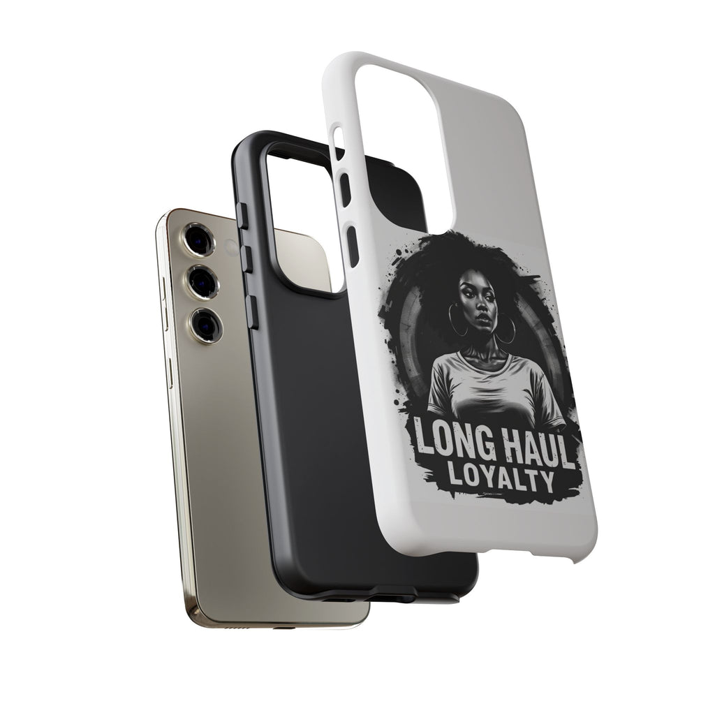 Phone Case — "Long Haul Loyalty" Black & White Portrait Protective Case