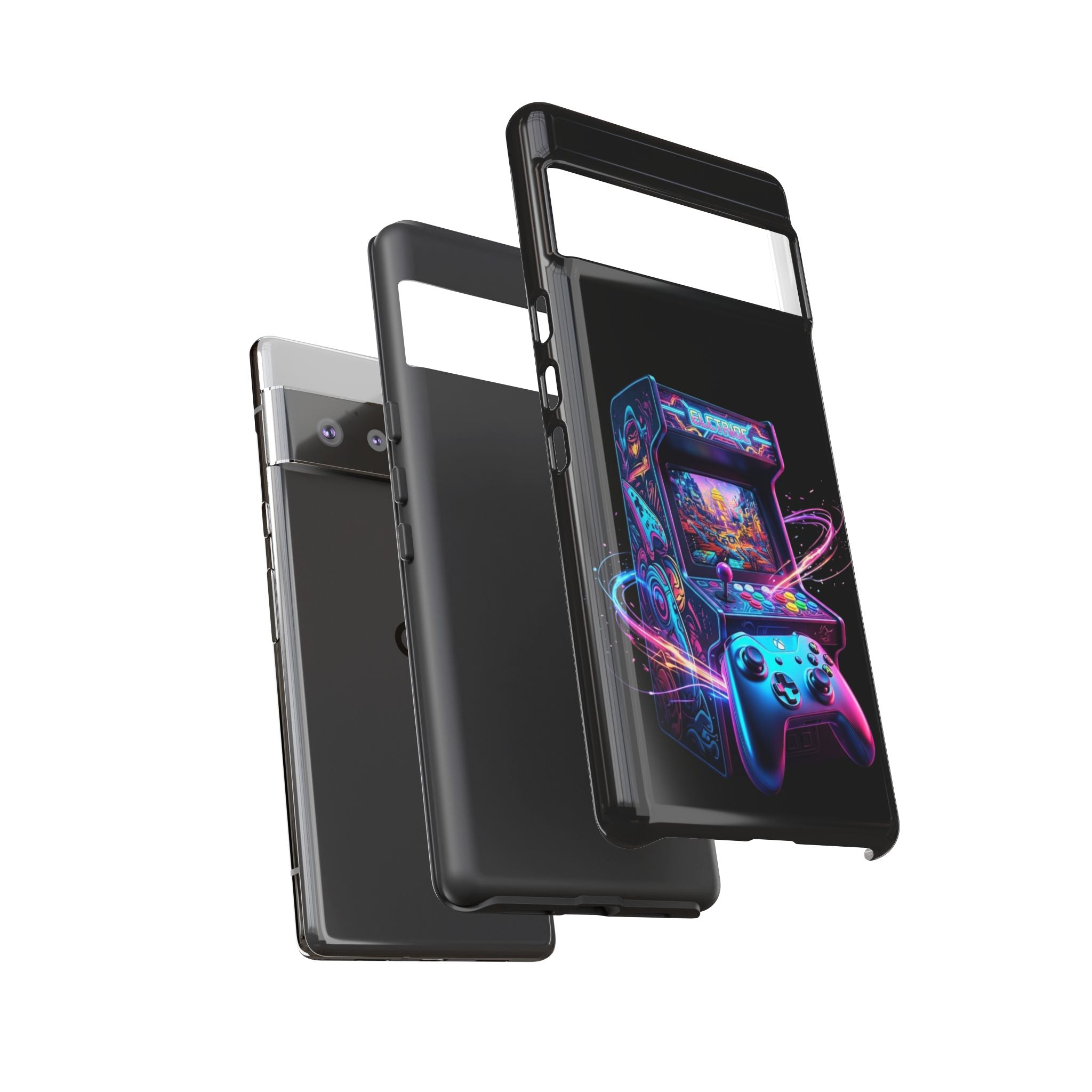 Retro Arcade Phone Case — Neon Gaming Controller Design