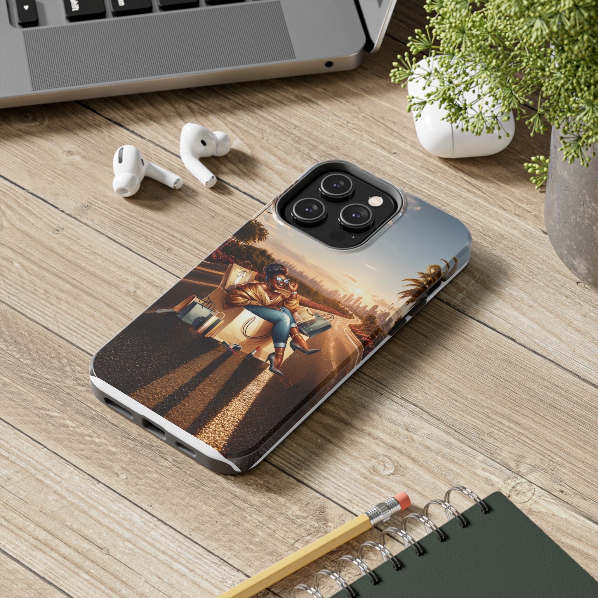 Sunset Roadtrip Tough Phone Case — Relaxed Traveler Design