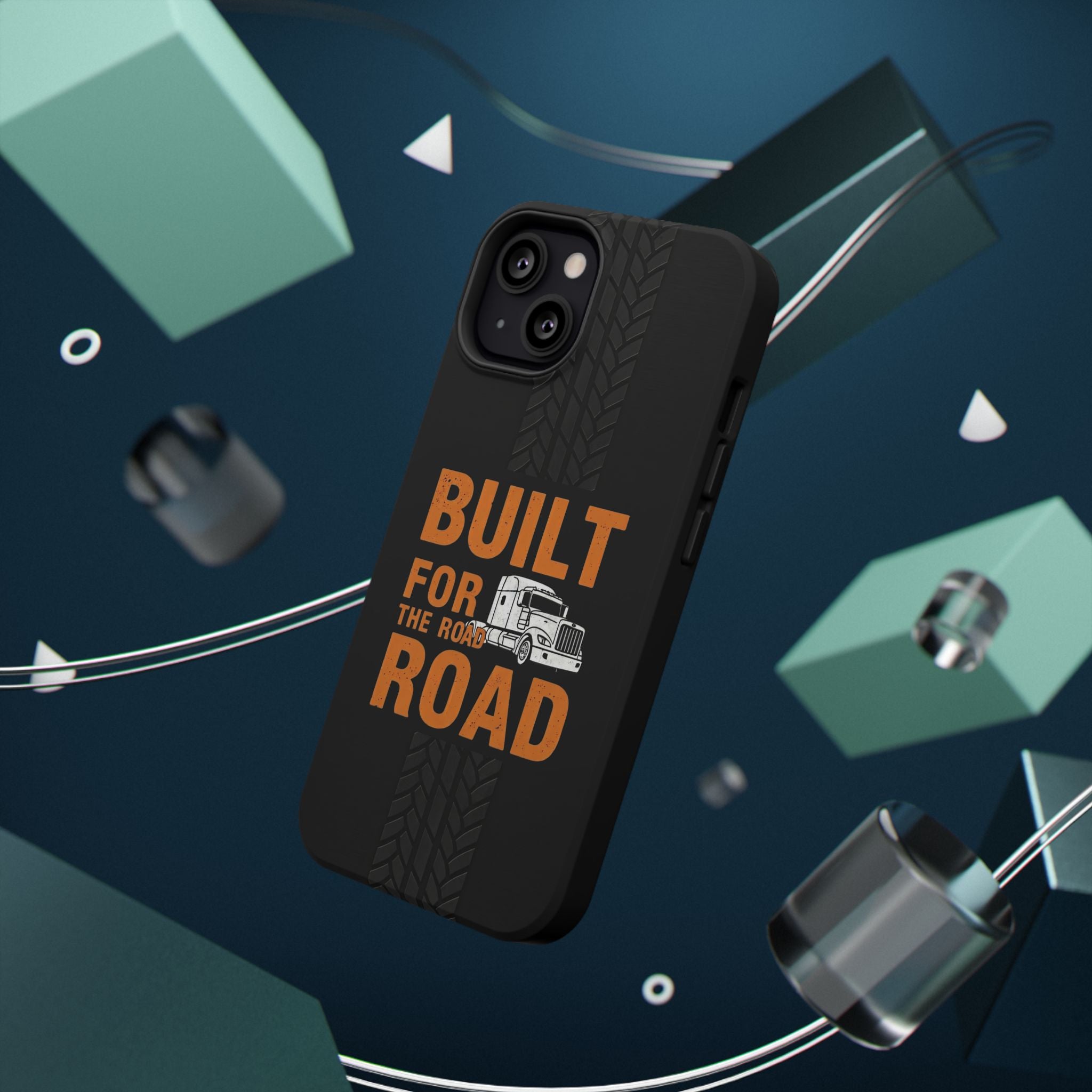 Phone Case — "Built for the Road" Truck Tire-Track Impact-Resistant Case