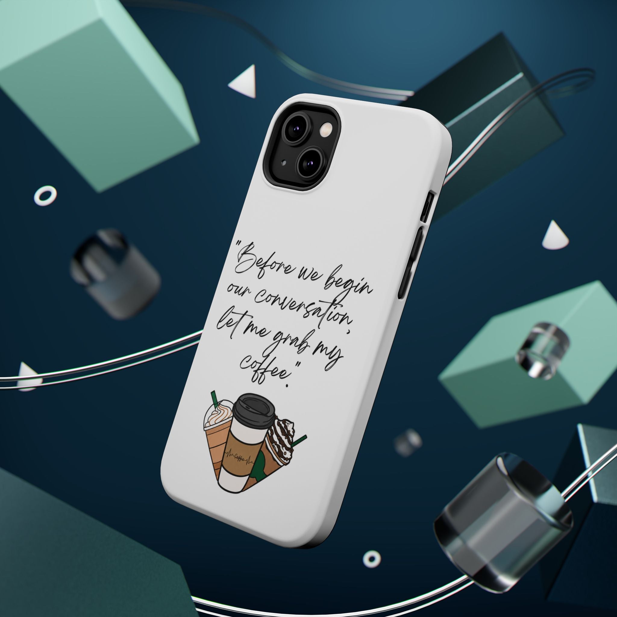 Coffee Quote Magnetic Impact-Resistant Phone Case