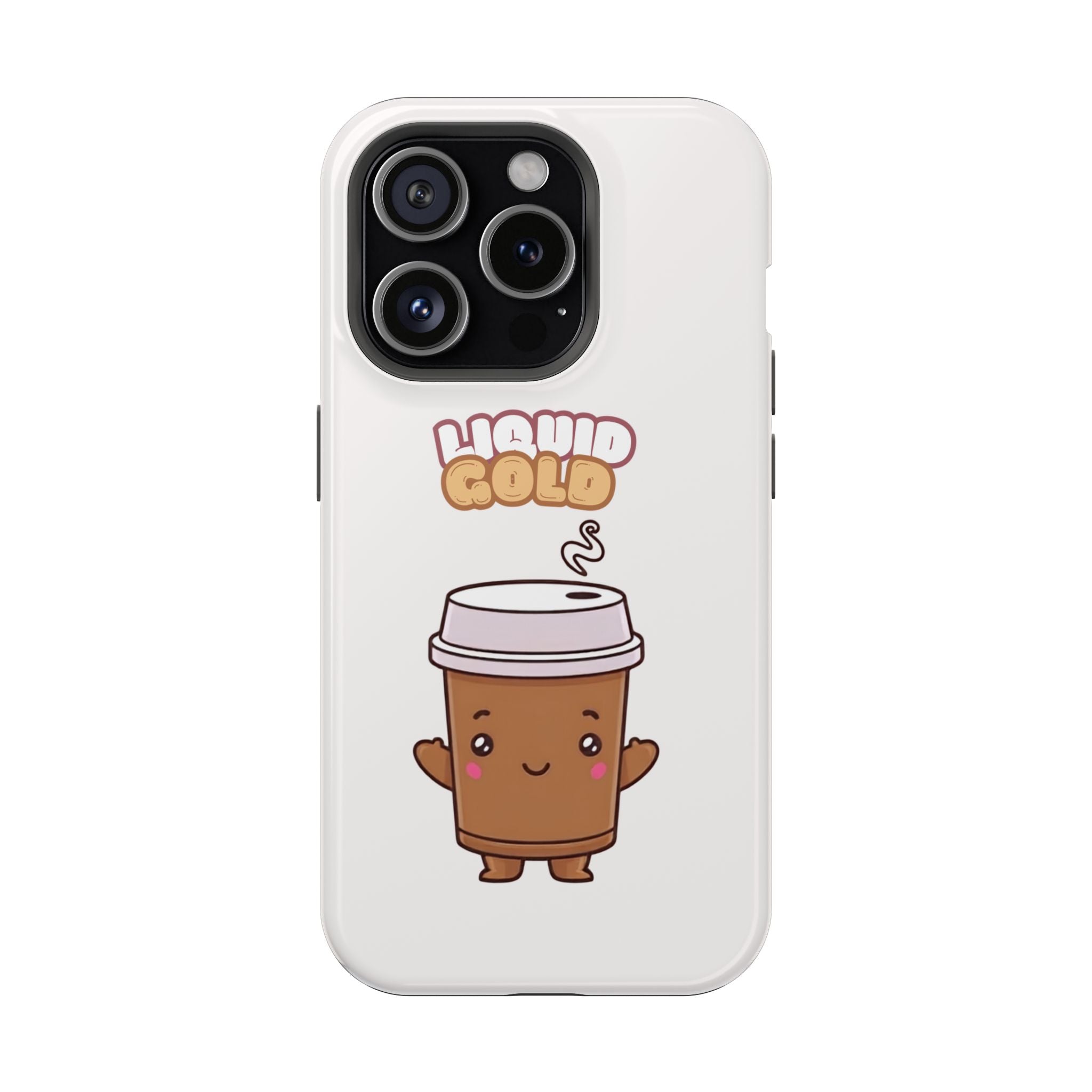 Coffee Cup Phone Case – “Liquid Gold” Cute Kawaii Espresso Impact-Resistant Case
