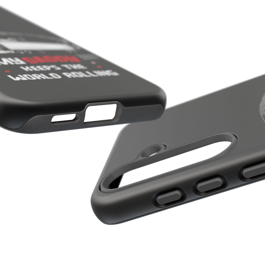 Truck Driver Phone Case - "My Daddy Keeps The World Rolling" Protective Cover