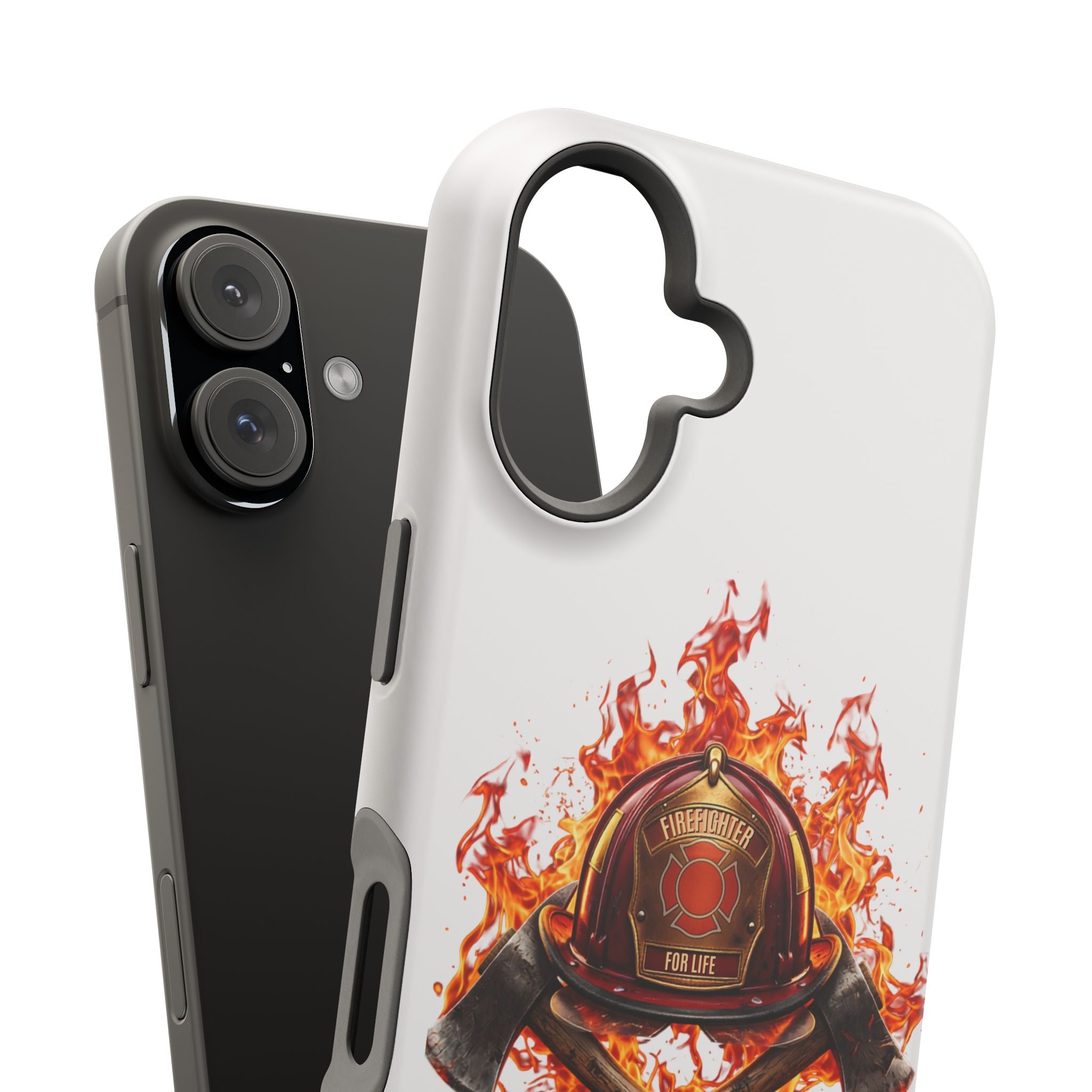 Firefighter Helmet Flames Phone Case — Station 117 Magnetic Impact-Resistant Case