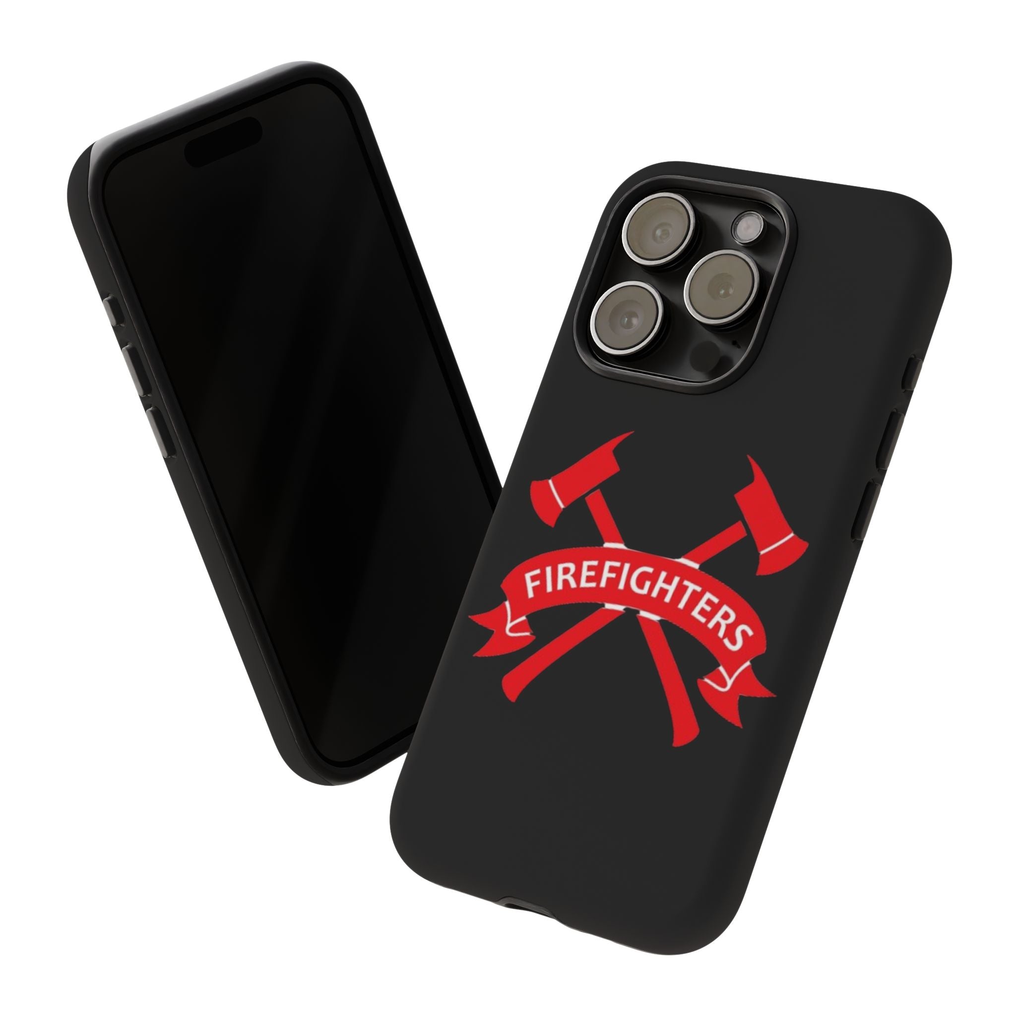 Firefighters Tough Phone Case — Red Crossed Axes Design