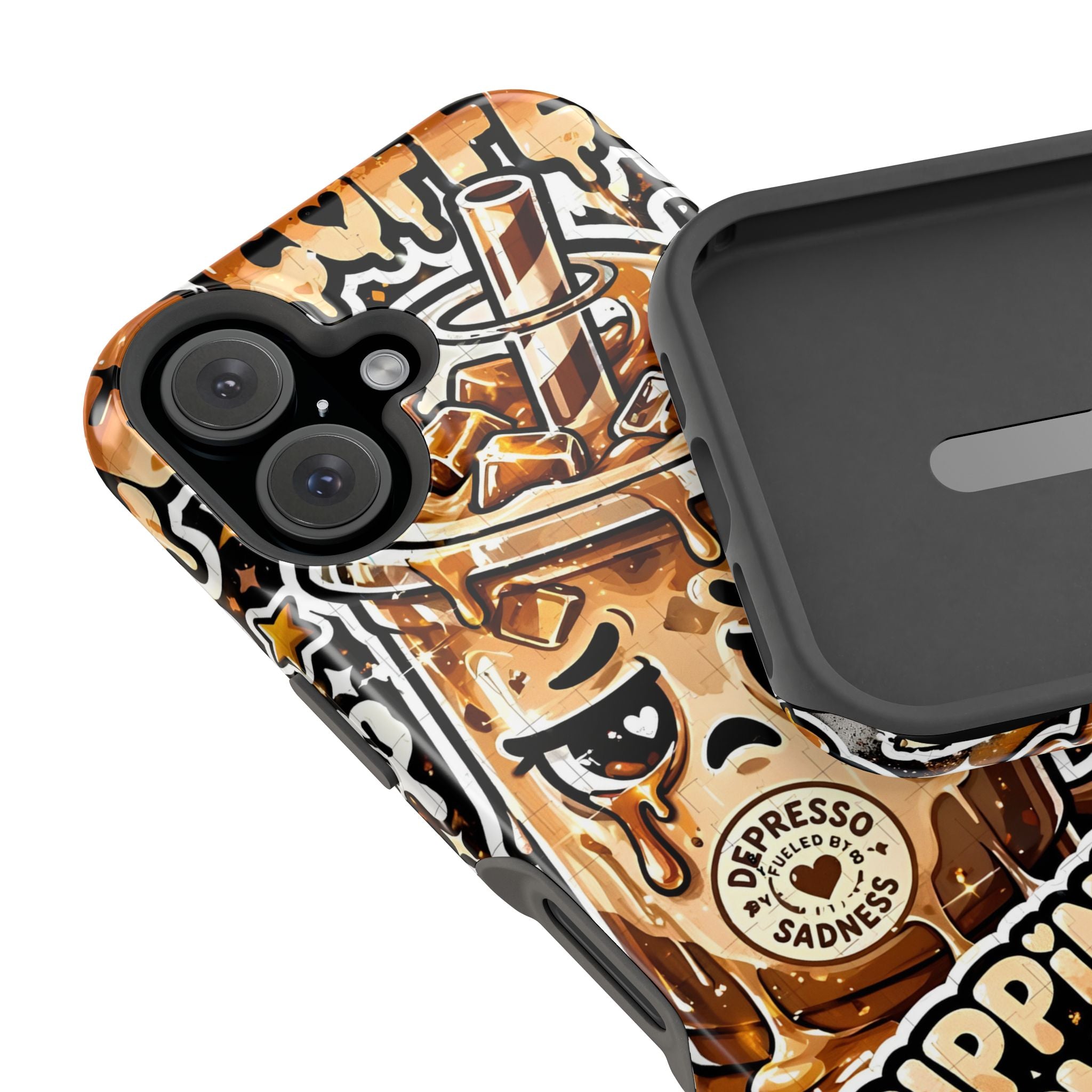 Iced Coffee Phone Case — “Sippin' & Survivin'” Magnetic Impact-Resistant Case