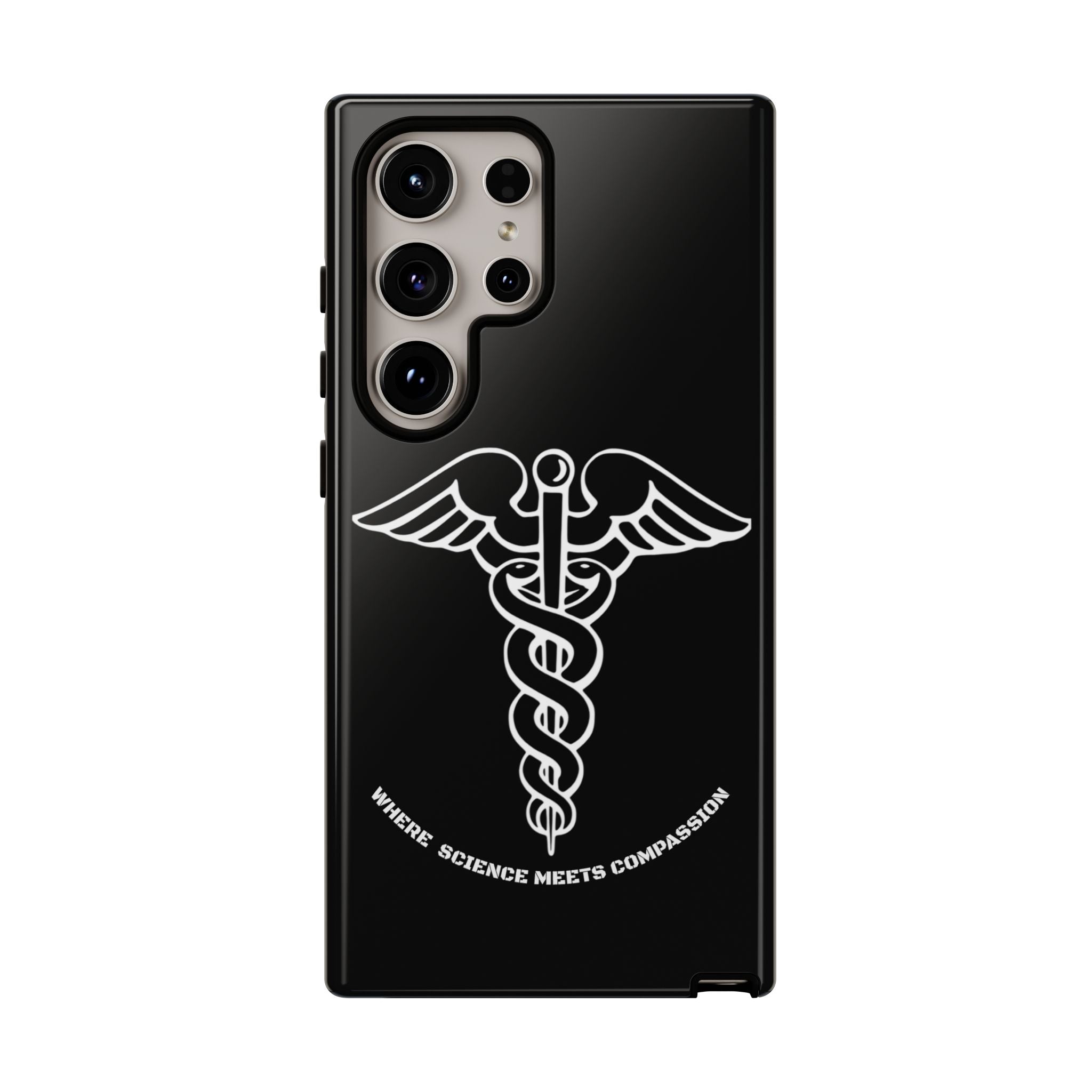 Medical Caduceus Phone Case — "Where Science Meets Compassion" Protective iPhone Cover