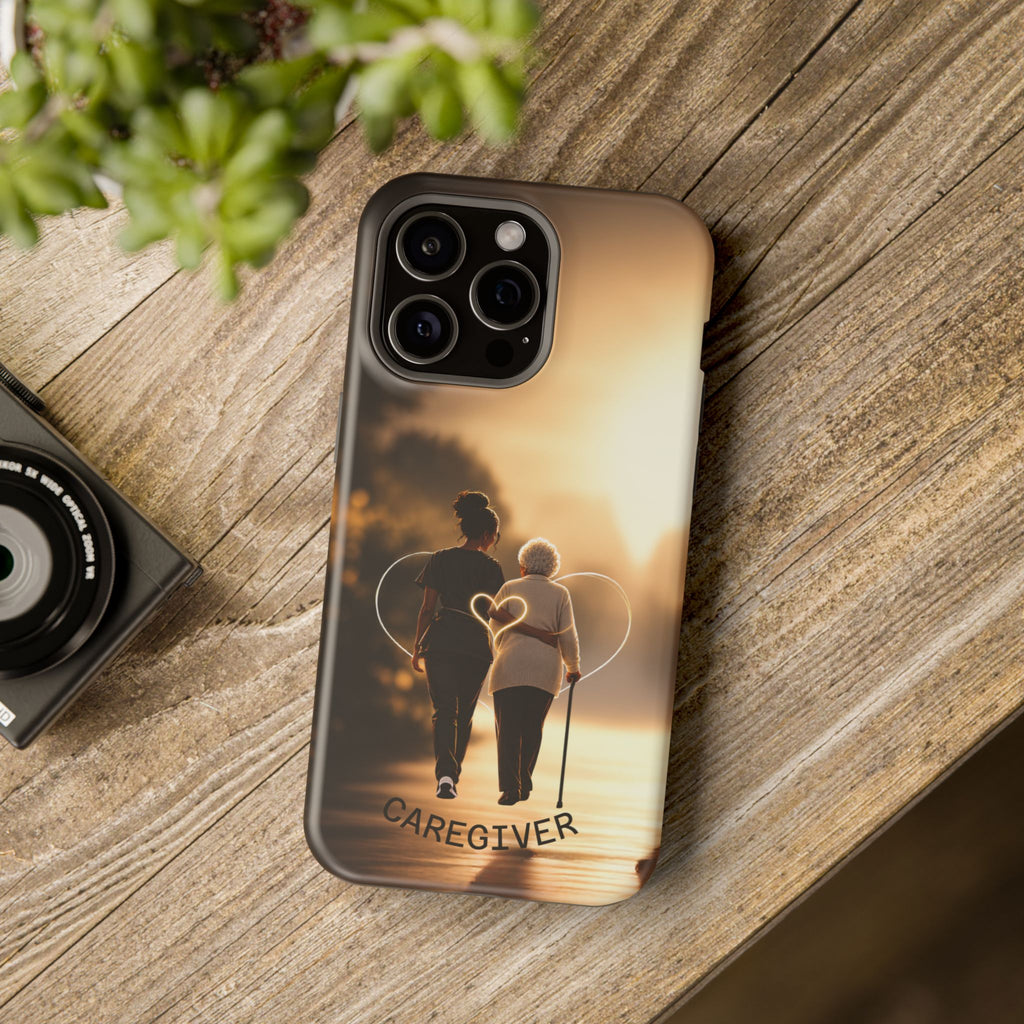 Caregiver Phone Case — Impact-Resistant Protective Case with Heart Design