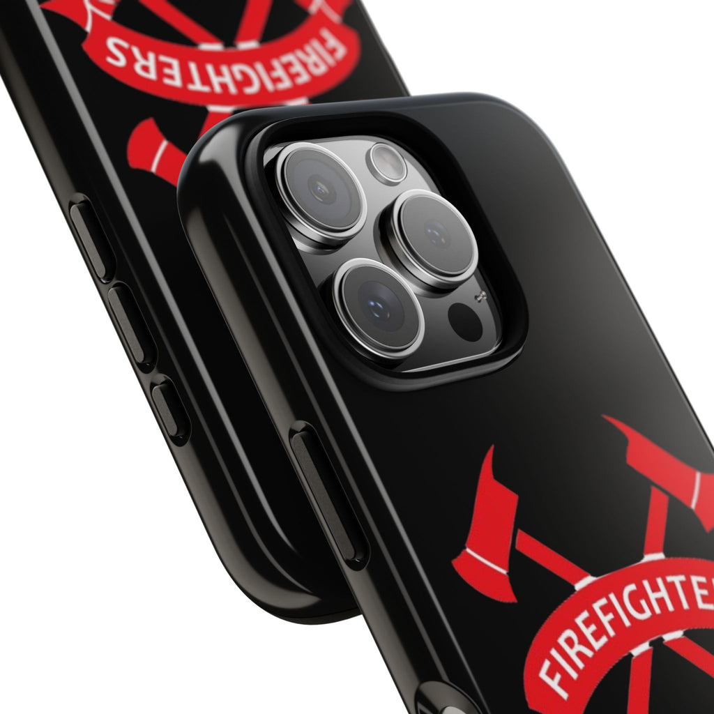 Firefighters Tough Phone Case — Red Crossed Axes Design