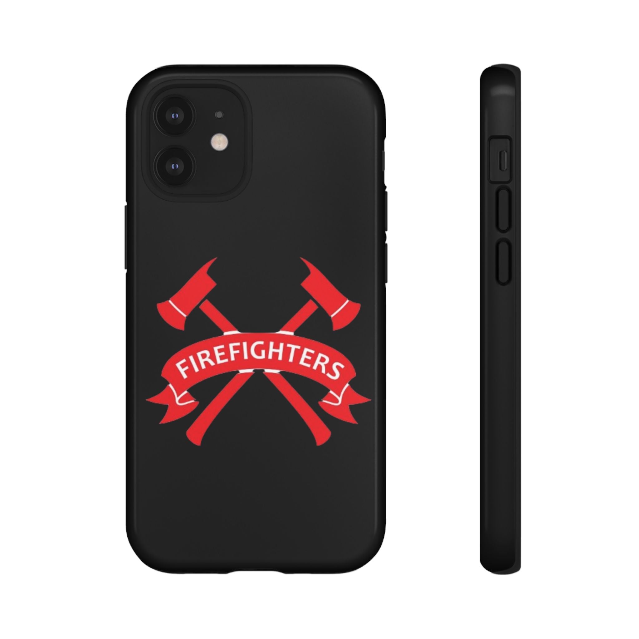 Firefighters Tough Phone Case — Red Crossed Axes Design
