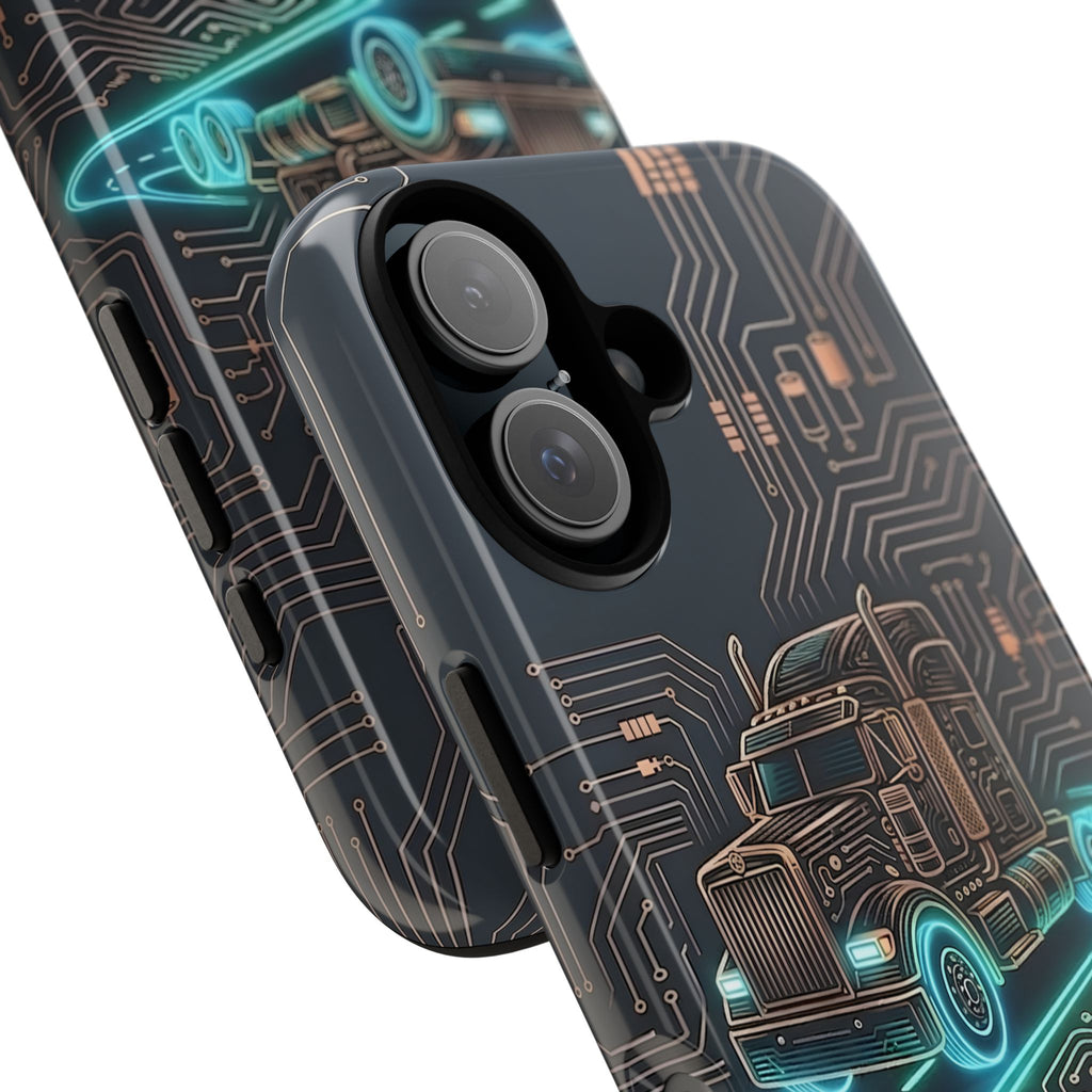 Truck Driver Gamer Phone Case — “Real Life. No Pause Button.”