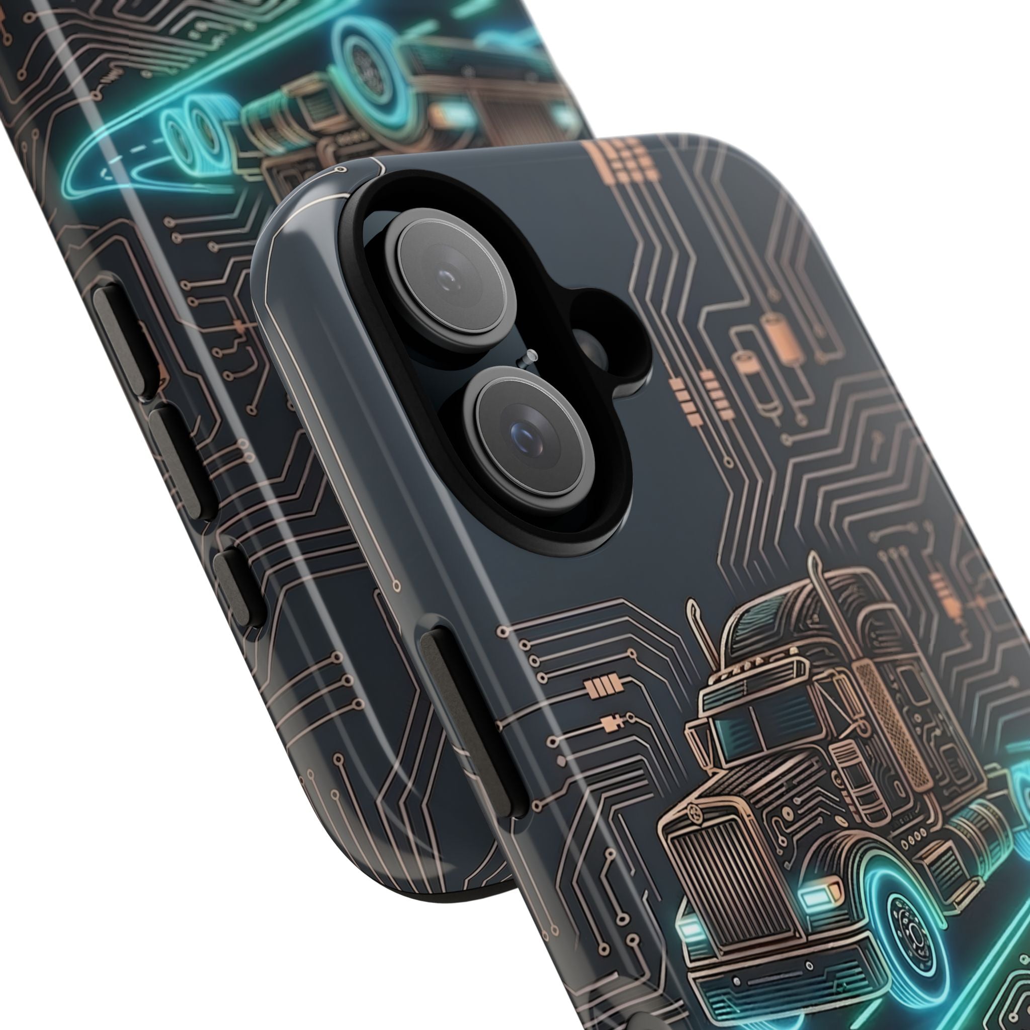 Truck Driver Gamer Phone Case — “Real Life. No Pause Button.”