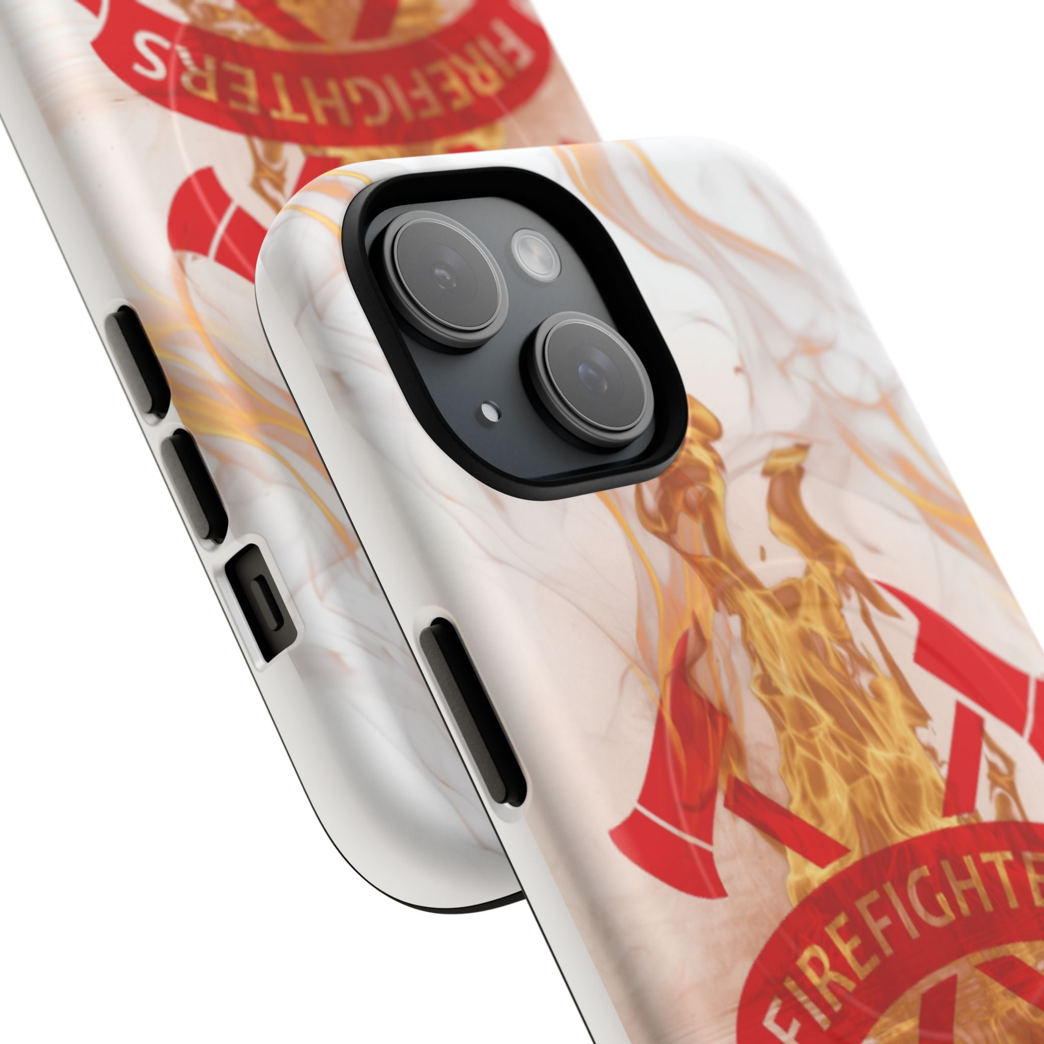 Firefighter Emblem Tough Magnetic Phone Case — Flame Design