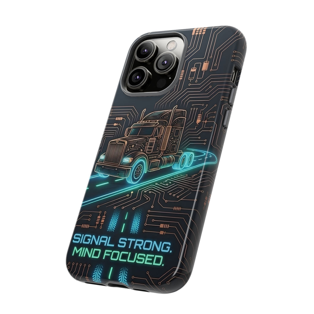 Truck Driver Gamer Phone Case — “Real Life. No Pause Button.”
