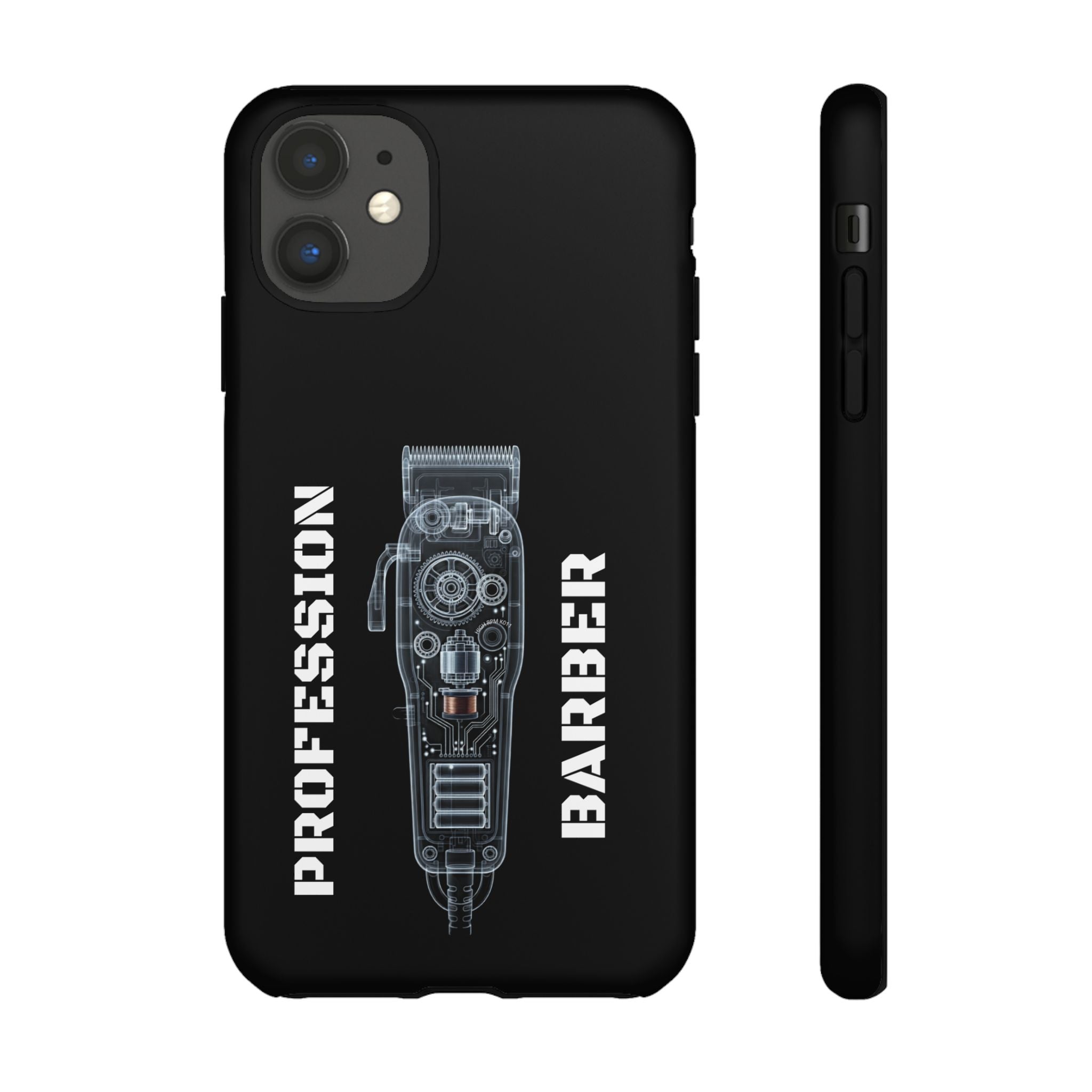 Barber Clip Cord X‑Ray Tough Phone Case – Professional Barber Gift