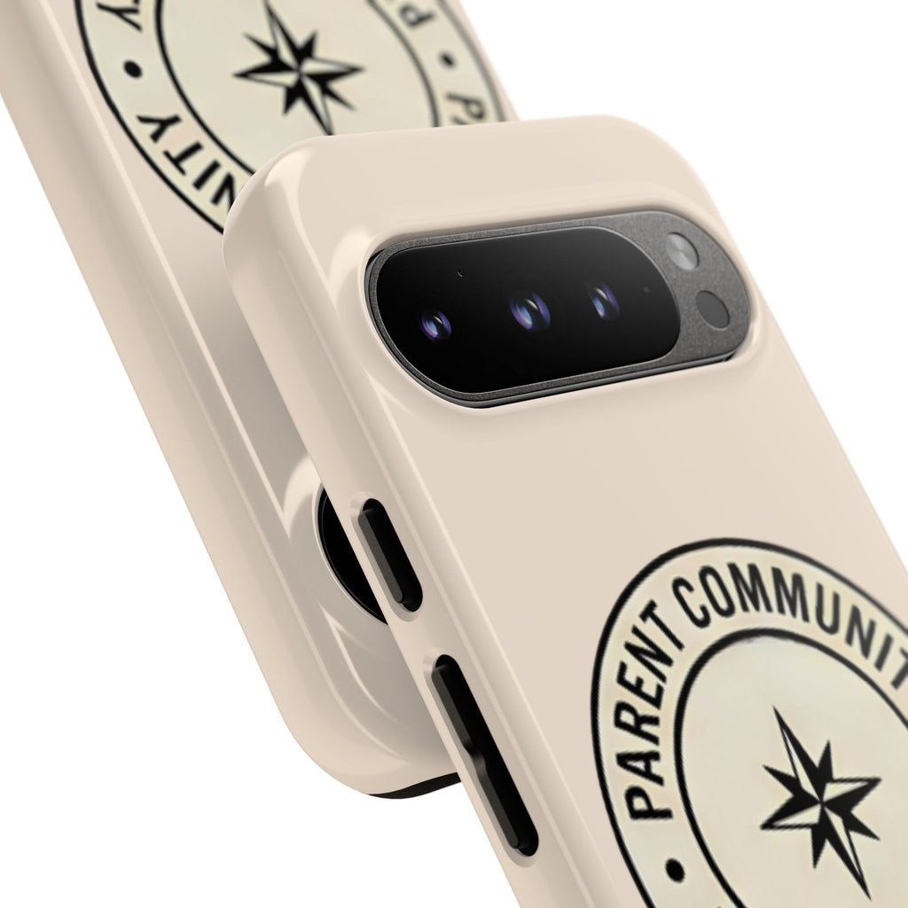 Parent Community Tough Phone Case — Durable Compass Logo Protective Cover