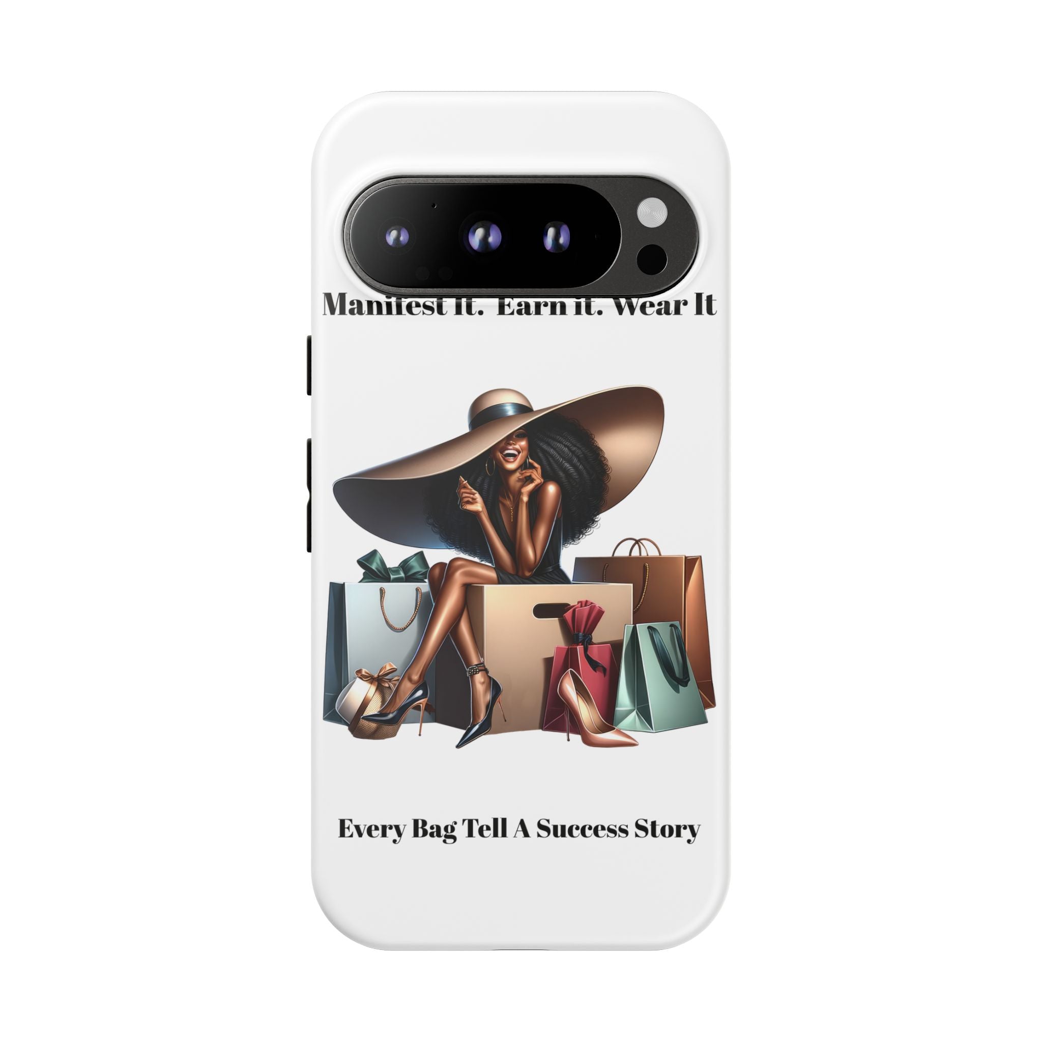Phone Case - "Manifest It. Earn It. Wear It." Chic Shopper Design