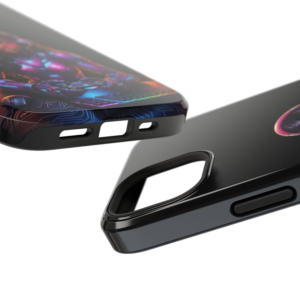 Gamer Girl Cyber Armor Phone Case — Impact‑Resistant Protective Cover