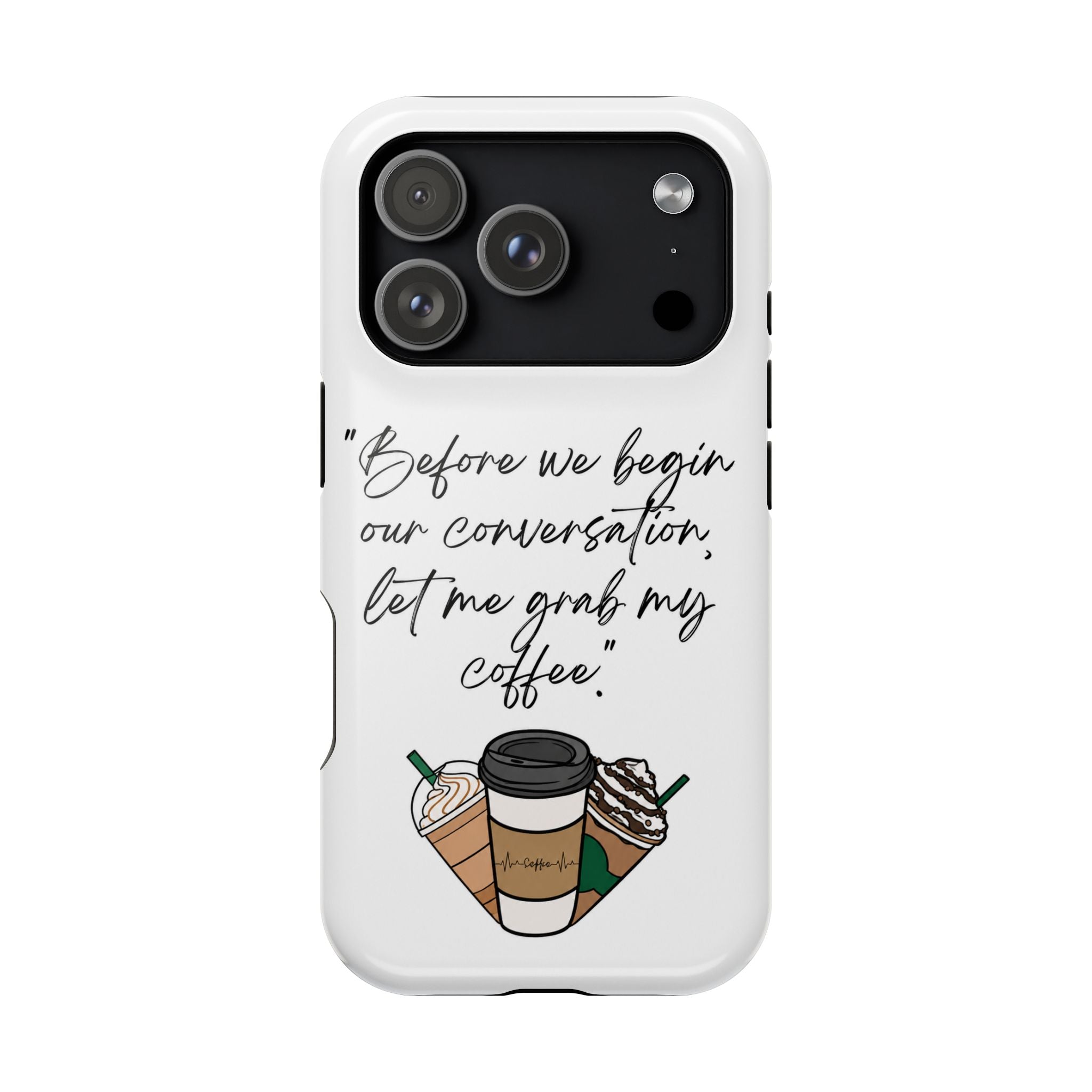 Coffee Quote Magnetic Impact-Resistant Phone Case
