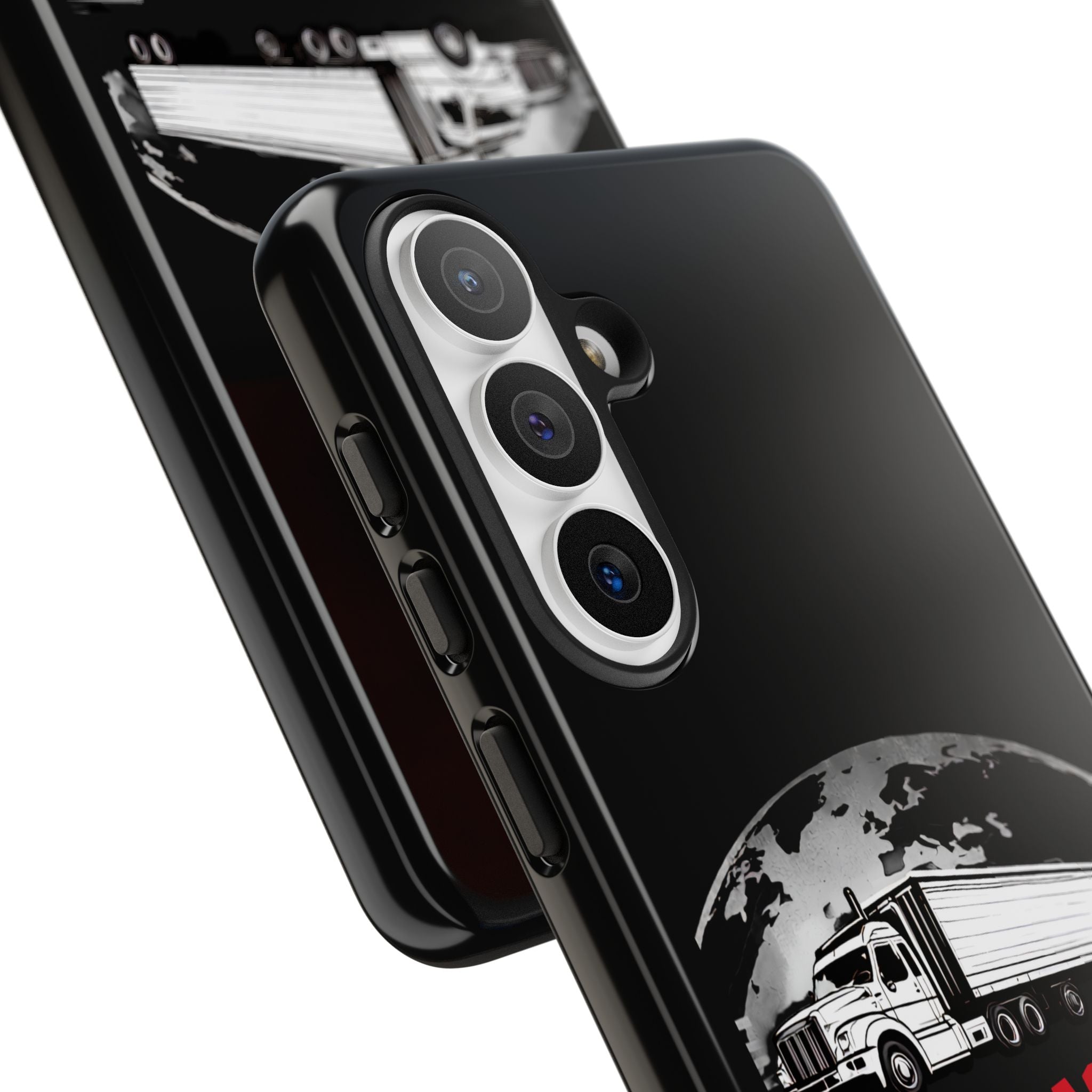 Truck Driver Phone Case - "My Daddy Keeps The World Rolling" Protective Cover