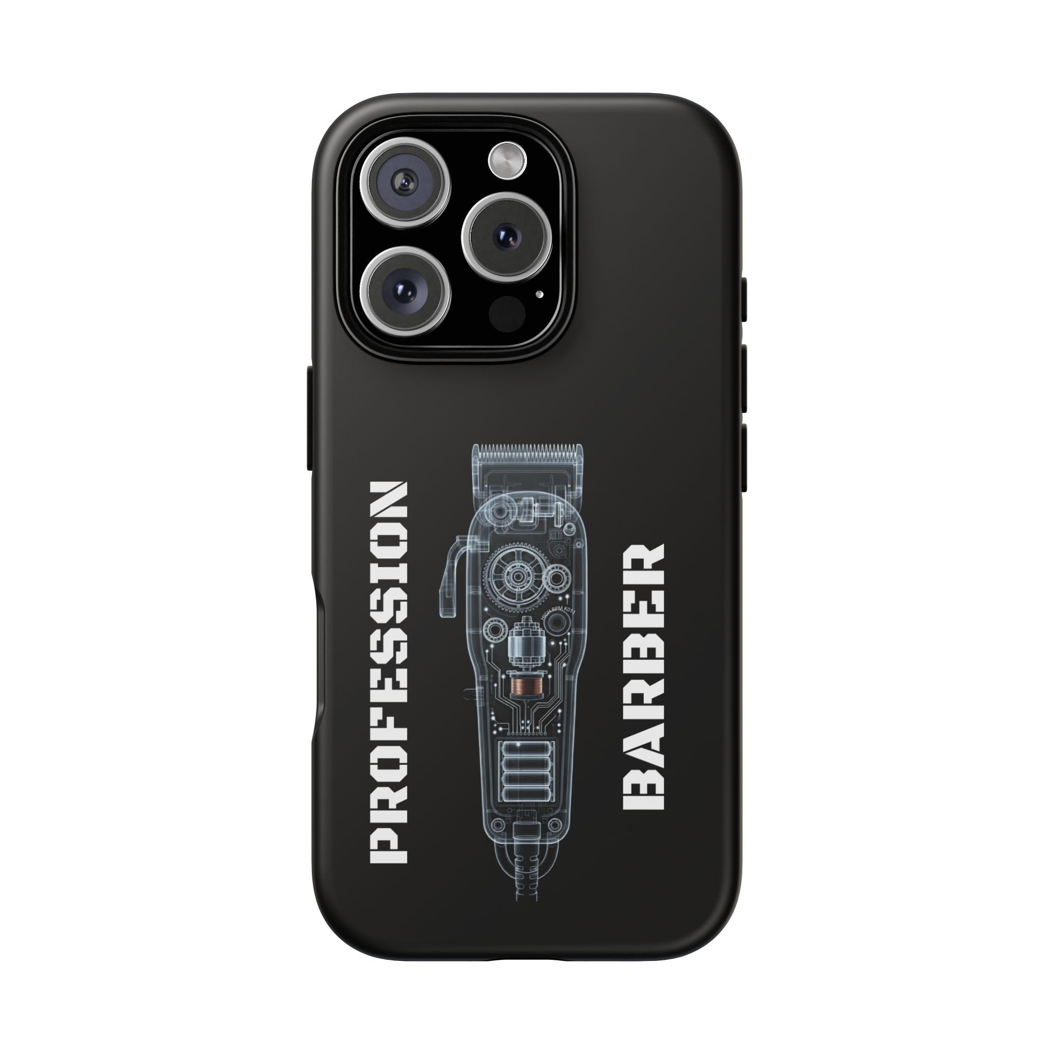 Barber Clip Cord X‑Ray Tough Phone Case – Professional Barber Gift