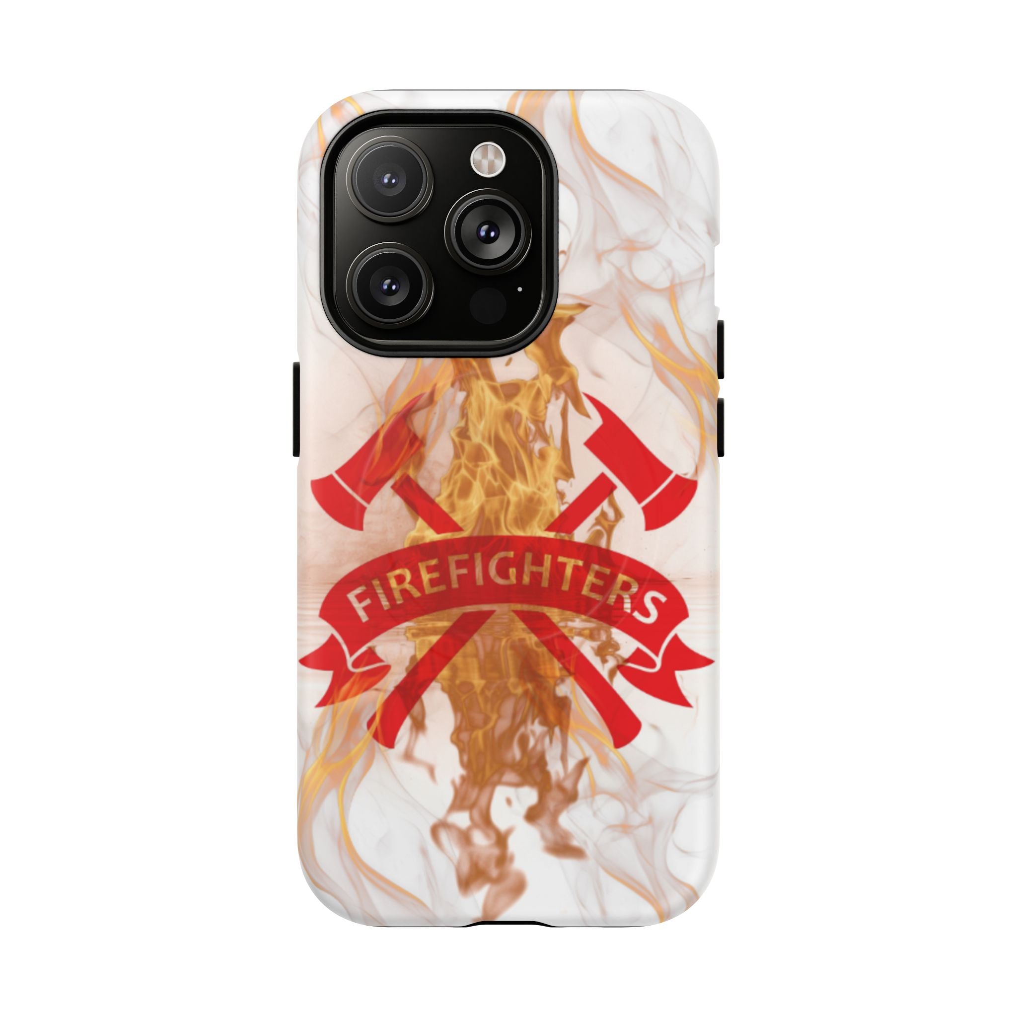 Firefighter Emblem Tough Magnetic Phone Case — Flame Design