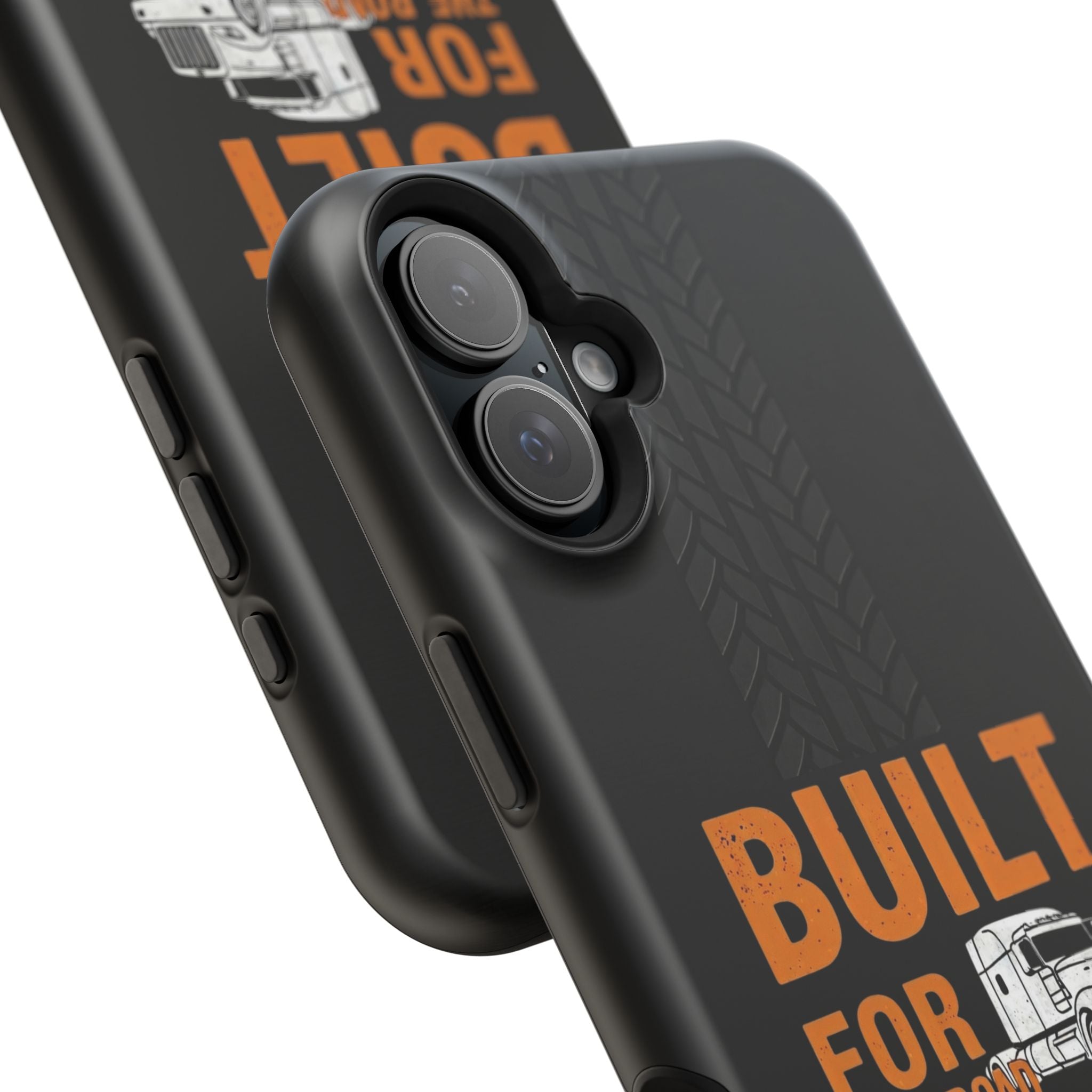 Phone Case — "Built for the Road" Truck Tire-Track Impact-Resistant Case