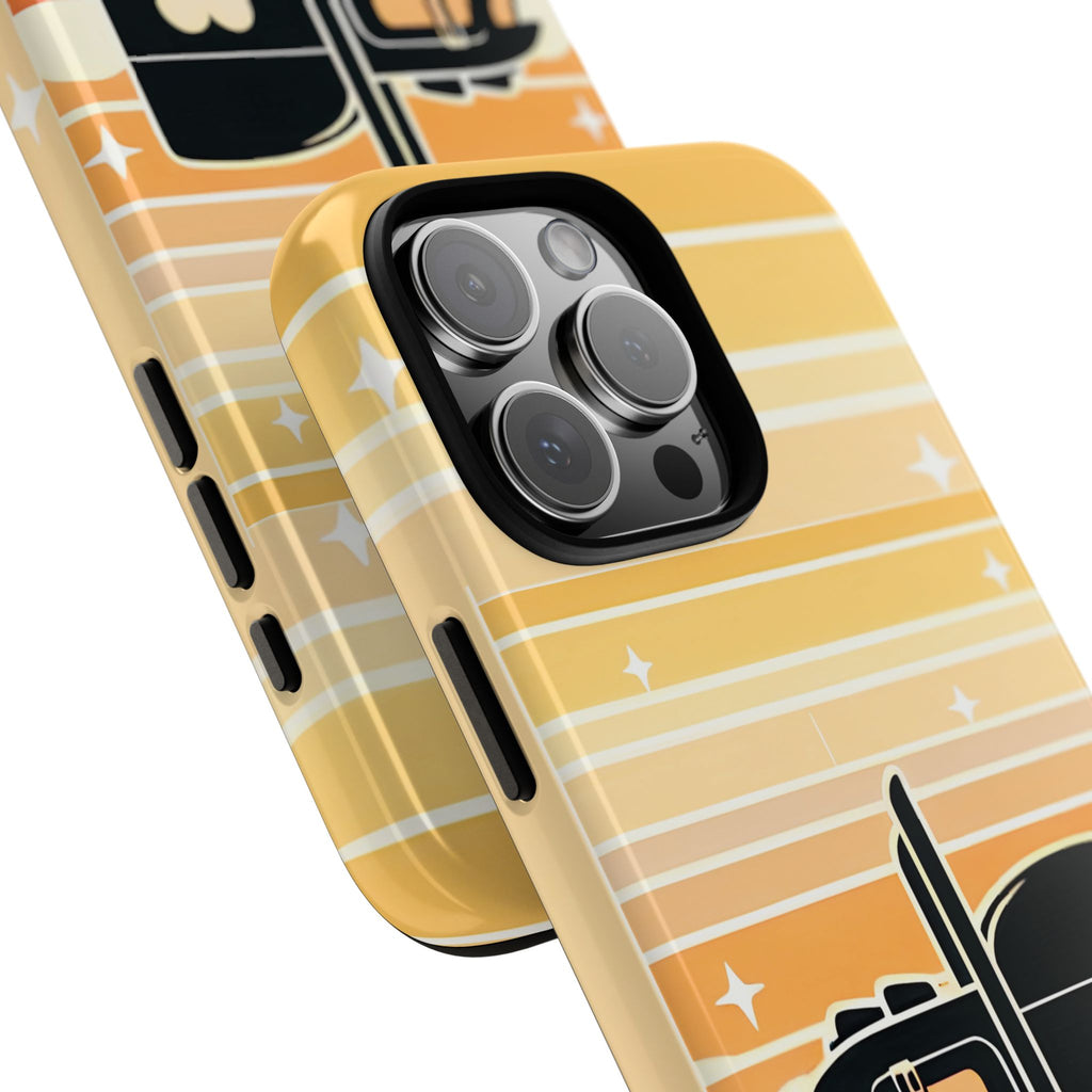 Trucker Heart Phone Case — Retro Semi Truck Protective Phone Cover