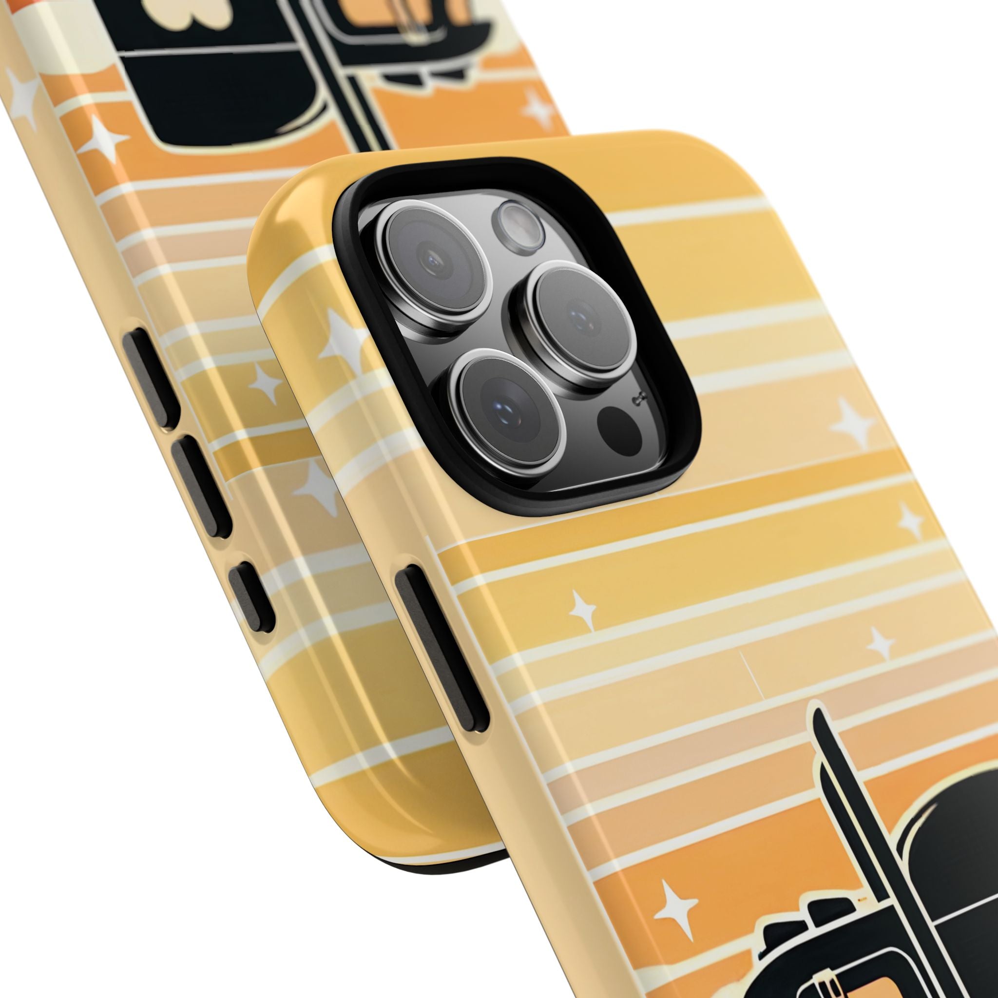 Trucker Heart Phone Case — Retro Semi Truck Protective Phone Cover
