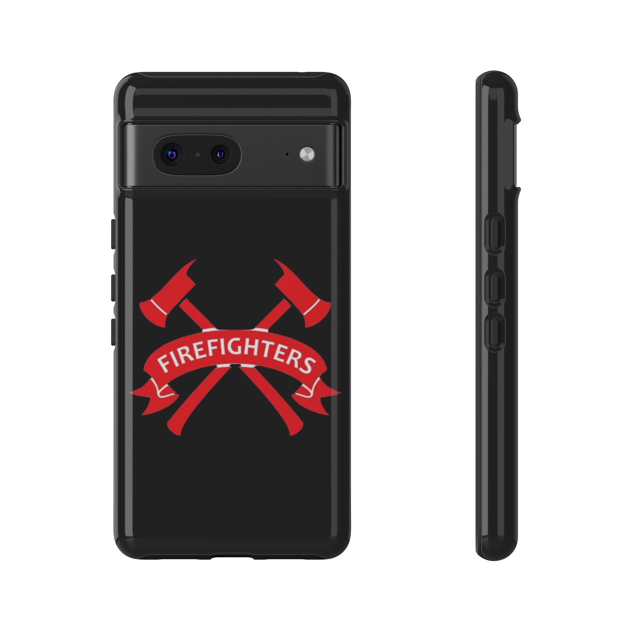 Firefighters Tough Phone Case — Red Crossed Axes Design
