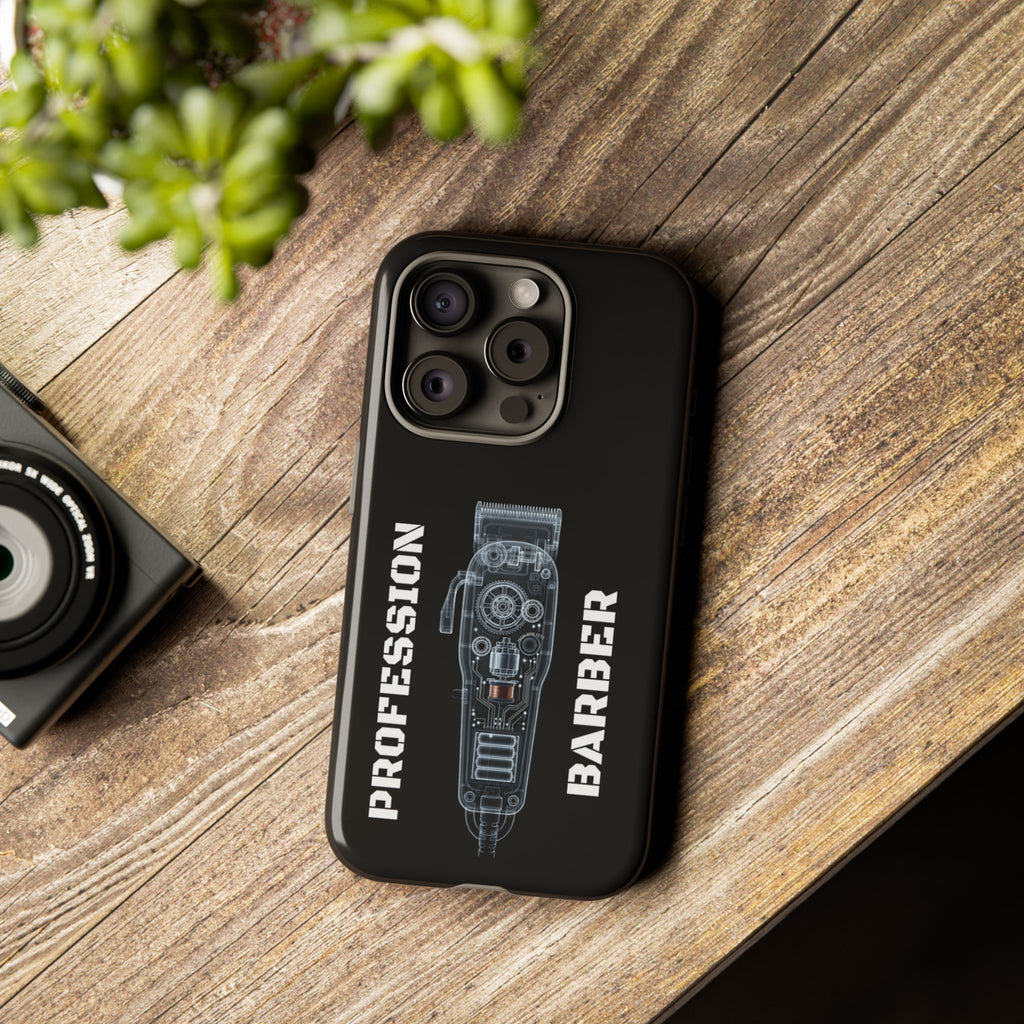Barber Clip Cord X‑Ray Tough Phone Case – Professional Barber Gift