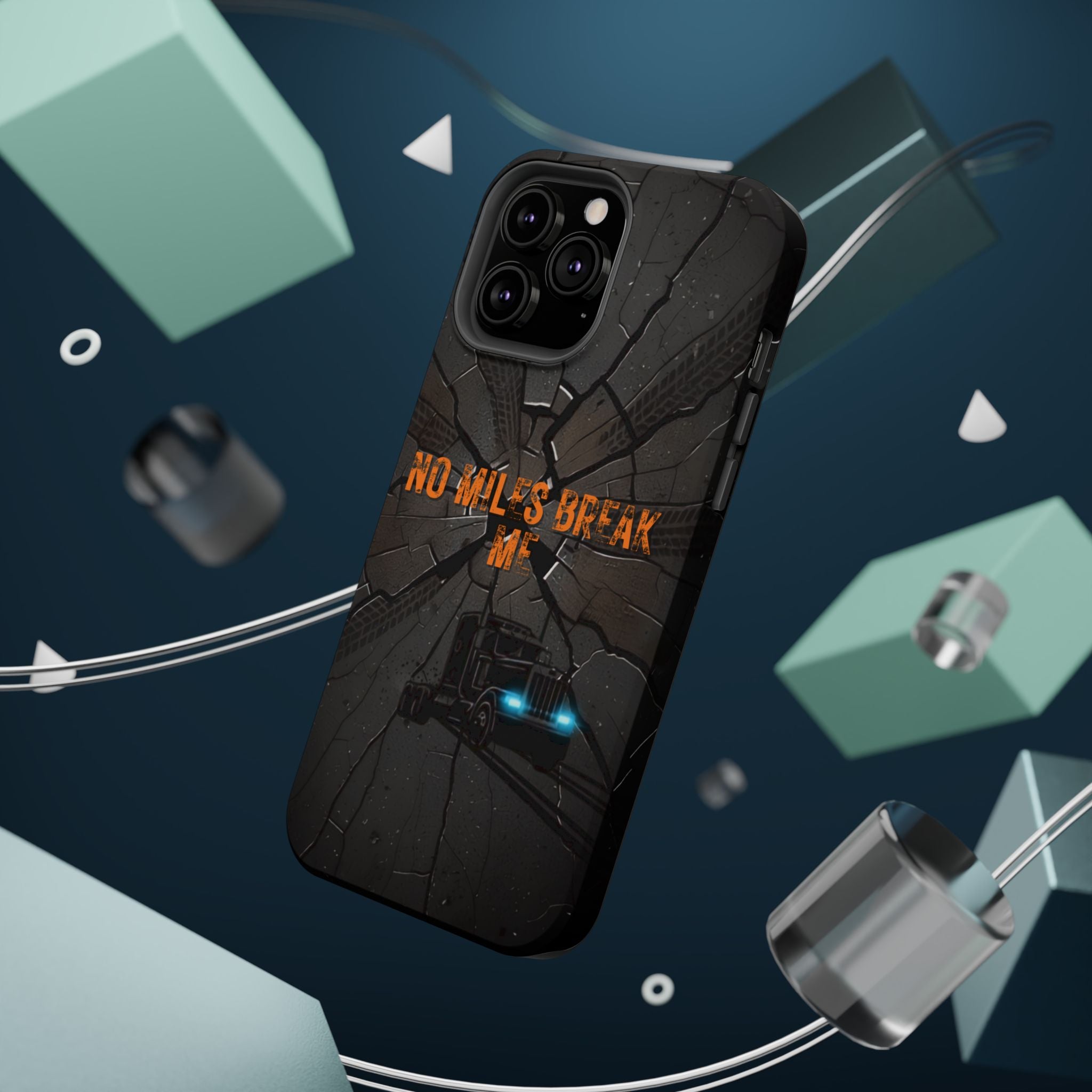 Phone Case — Fiery Semi Truck Magnetic Impact-Resistant Case