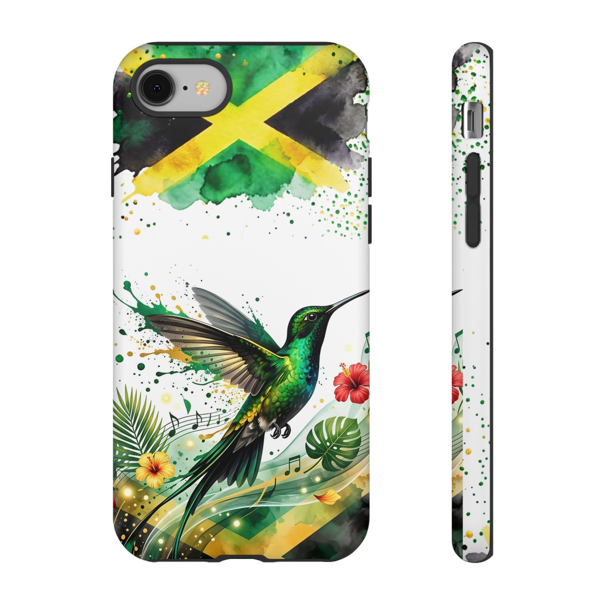 Hummingbird Jamaica Tough Phone Case – Tropical Floral Protective Cover