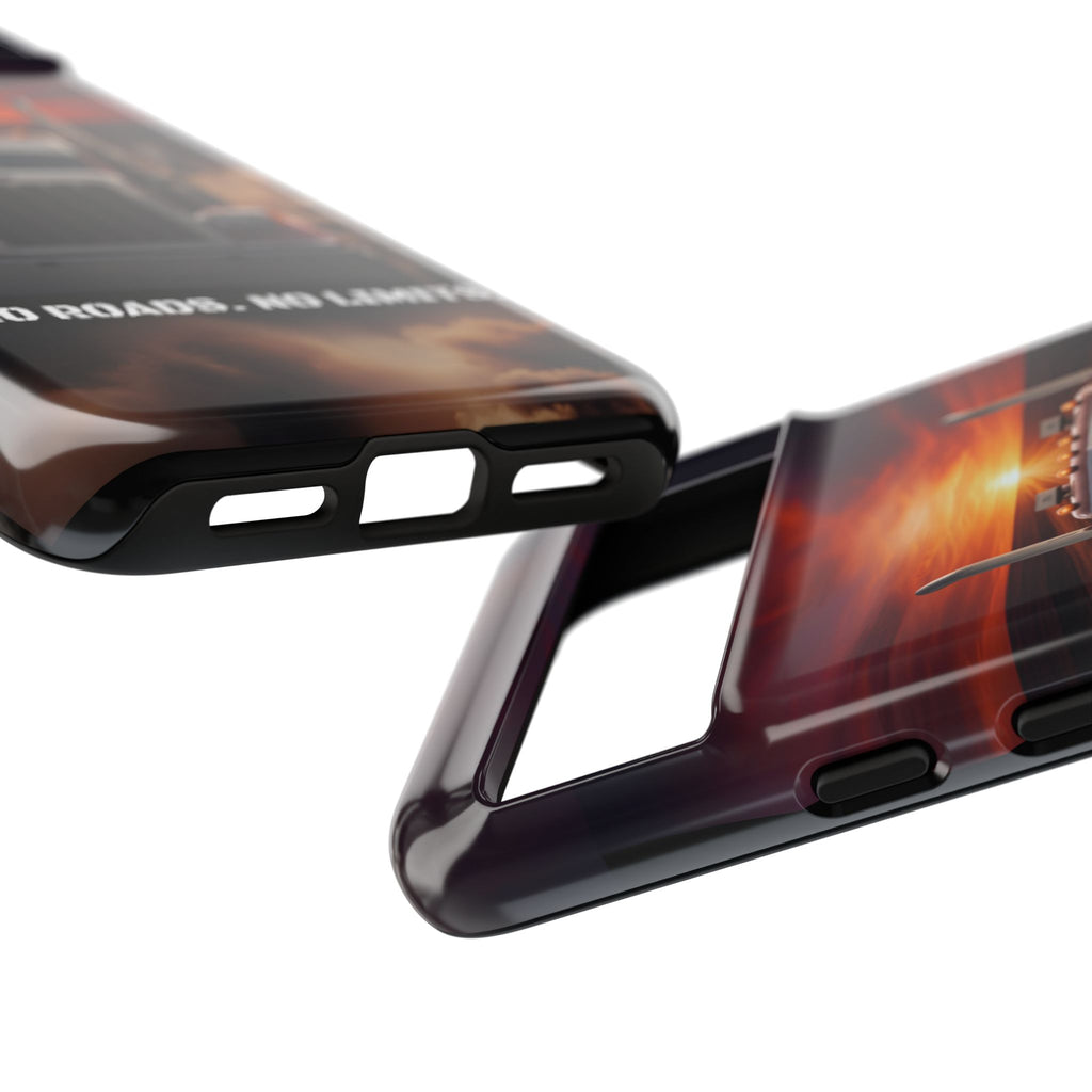 Truck Phone Case — "No Roads. No Limits." Sunset Semi Truck Protective Case