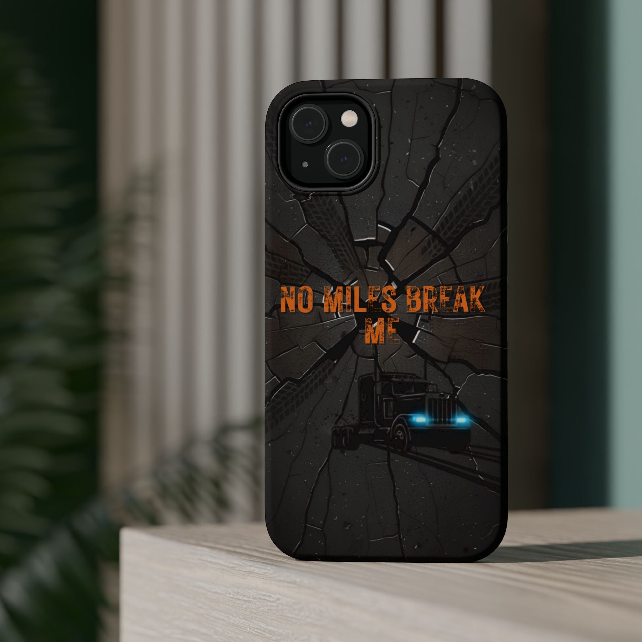 Phone Case — Fiery Semi Truck Magnetic Impact-Resistant Case