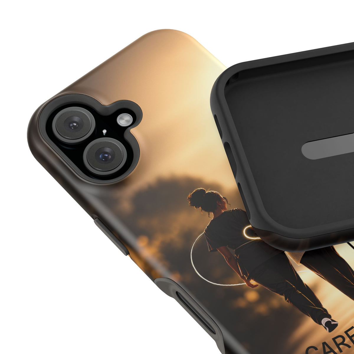 Caregiver Phone Case — Impact-Resistant Protective Case with Heart Design