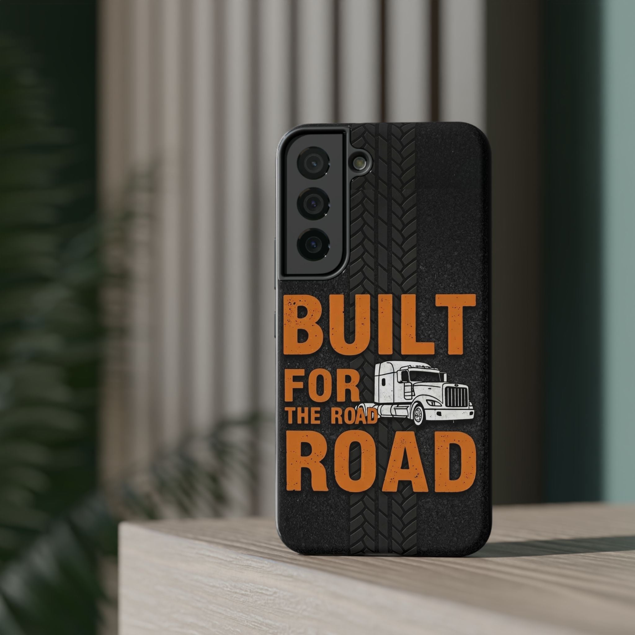 Phone Case — "Built for the Road" Truck Tire-Track Impact-Resistant Case