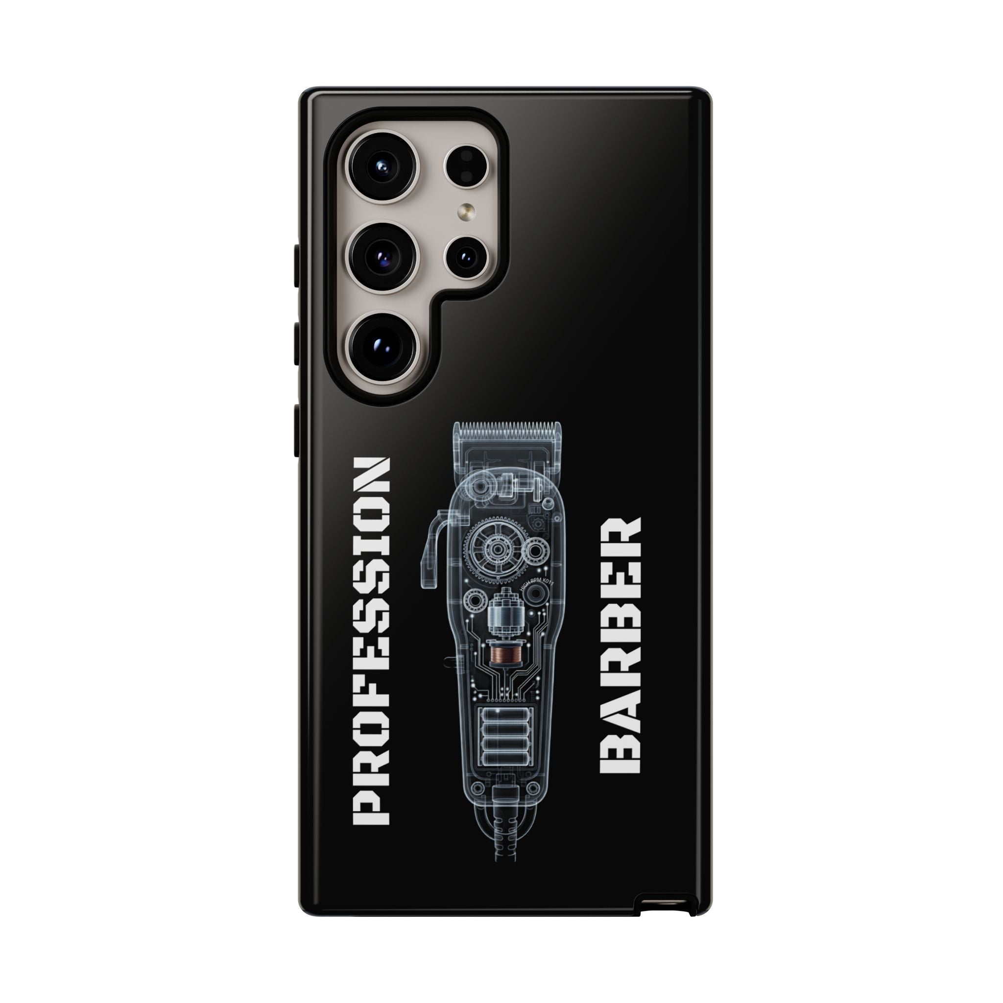Barber Clip Cord X‑Ray Tough Phone Case – Professional Barber Gift