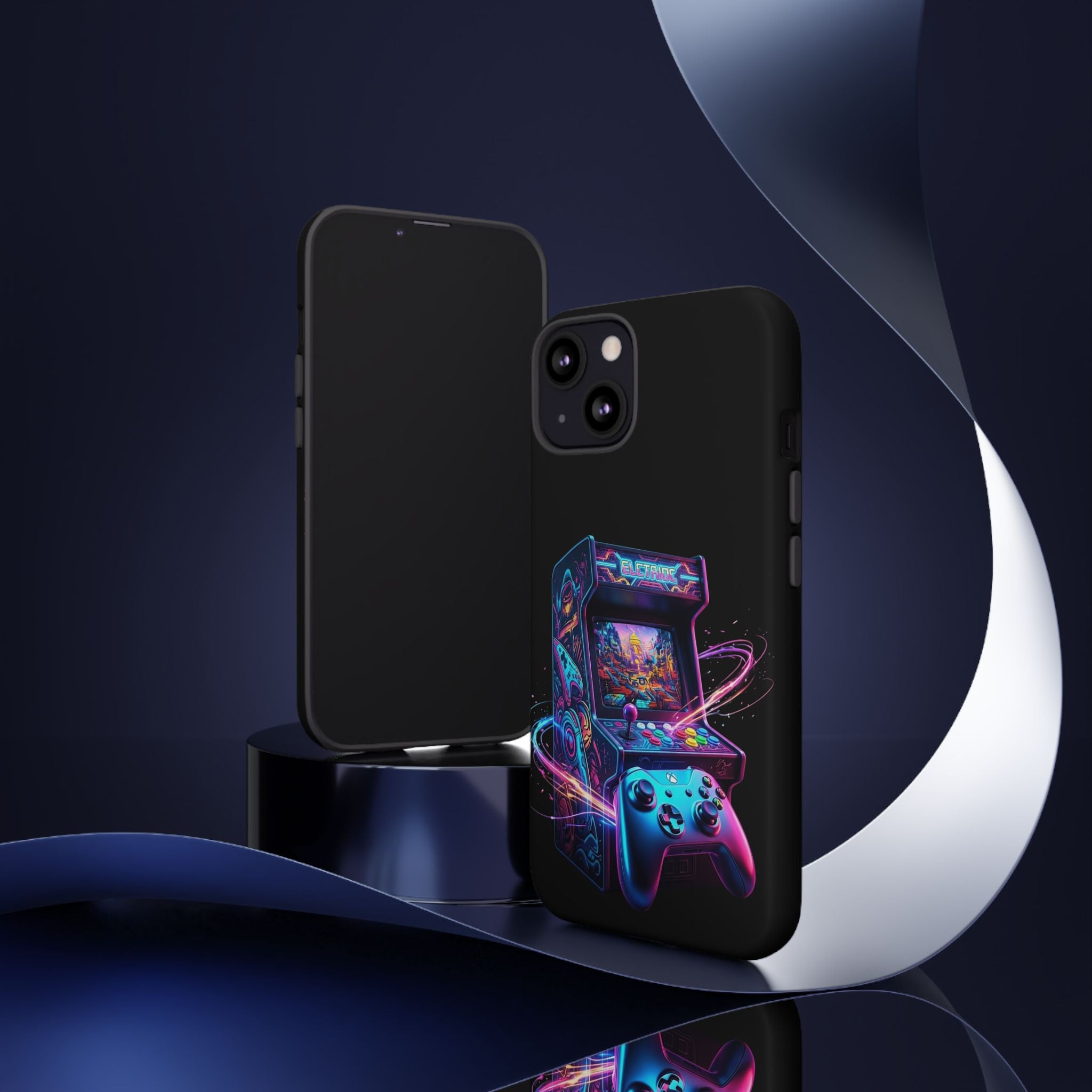 Retro Arcade Phone Case — Neon Gaming Controller Design