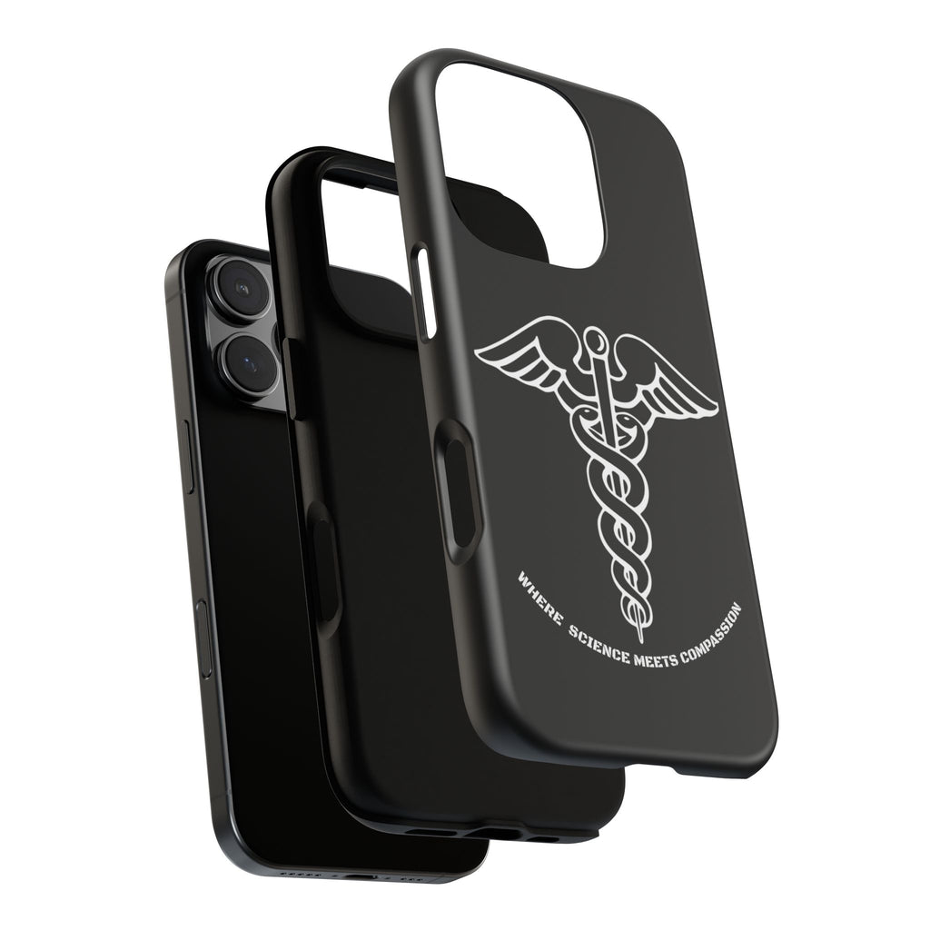 Medical Caduceus Phone Case — "Where Science Meets Compassion" Protective iPhone Cover